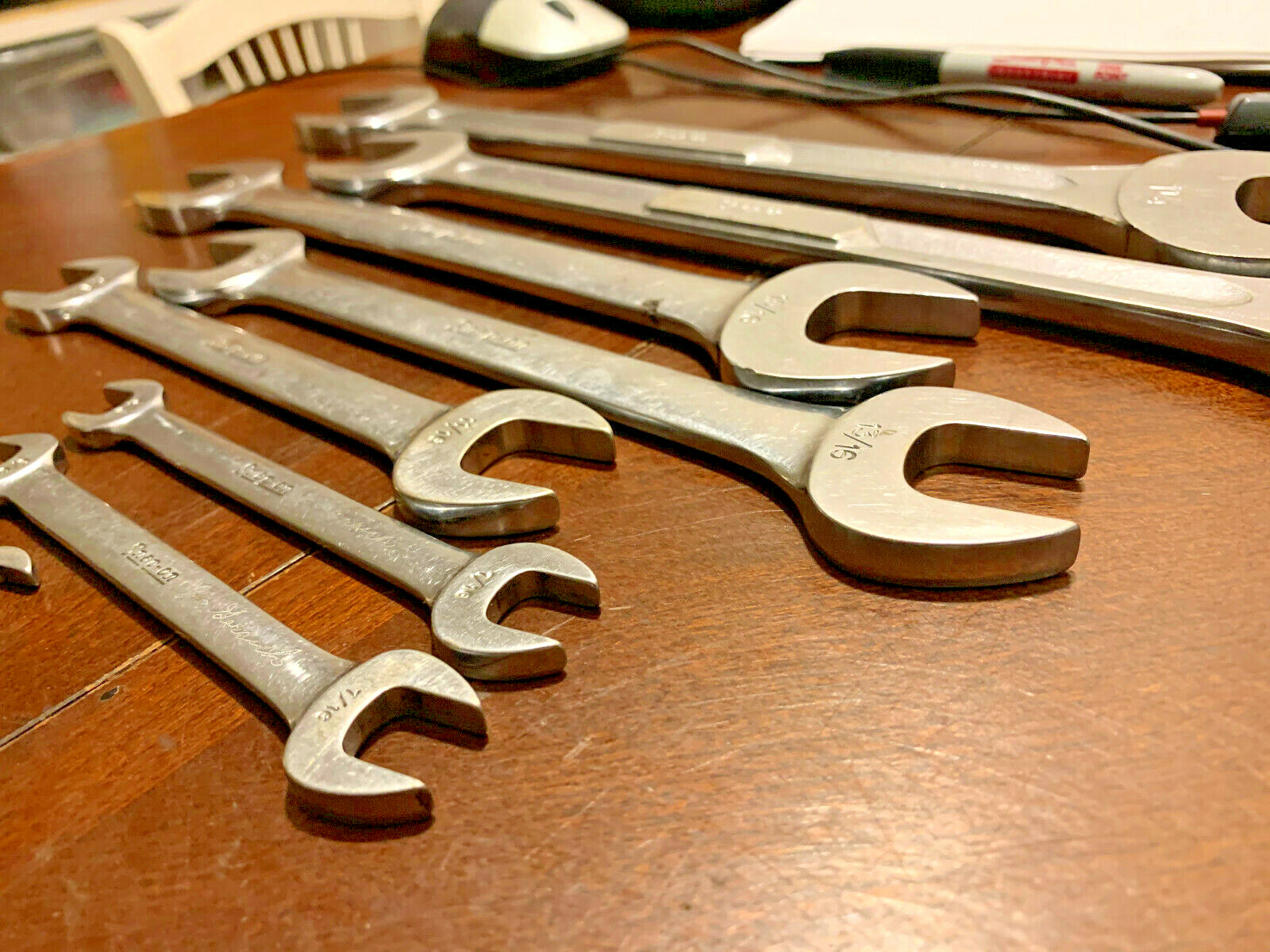 U-PICK Snap On tools USA Vintage Wrench SAE double Open End Standard Spanner Vs