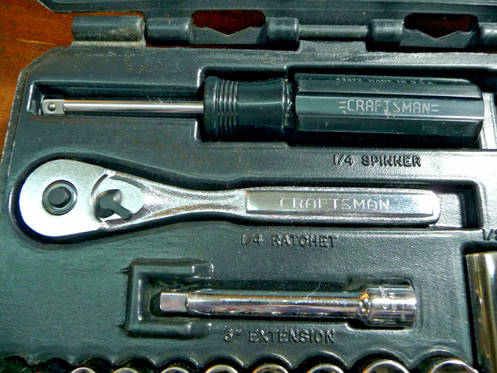 Vintage Craftsman 17 pc Socket Ratchet Portable Set Standard No. 34794 Sockets