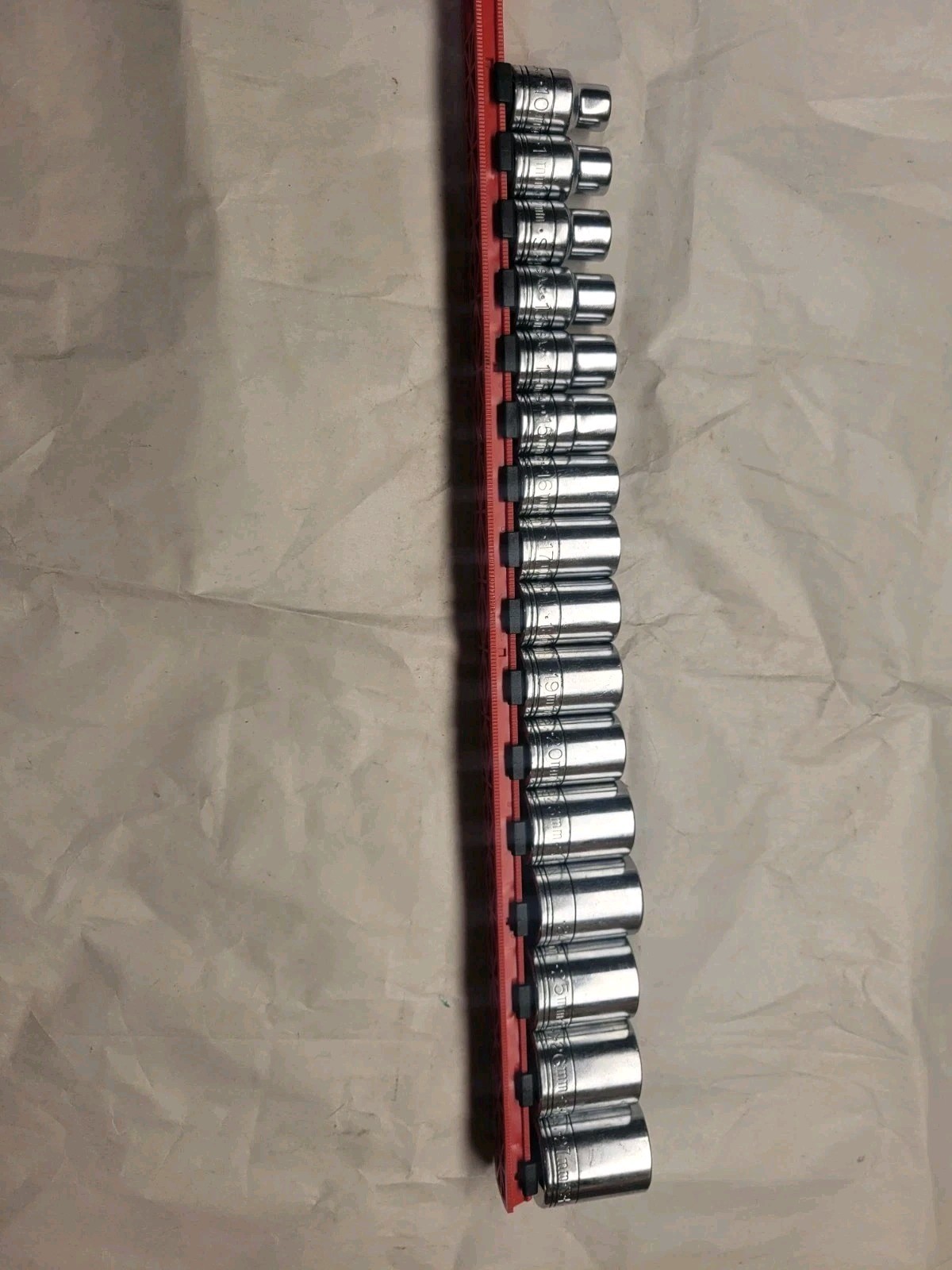 Vintage SK S-K Tools 1/2” Drive 16pc Metric Socket Set 12pt 10mm-26mm USA EXC