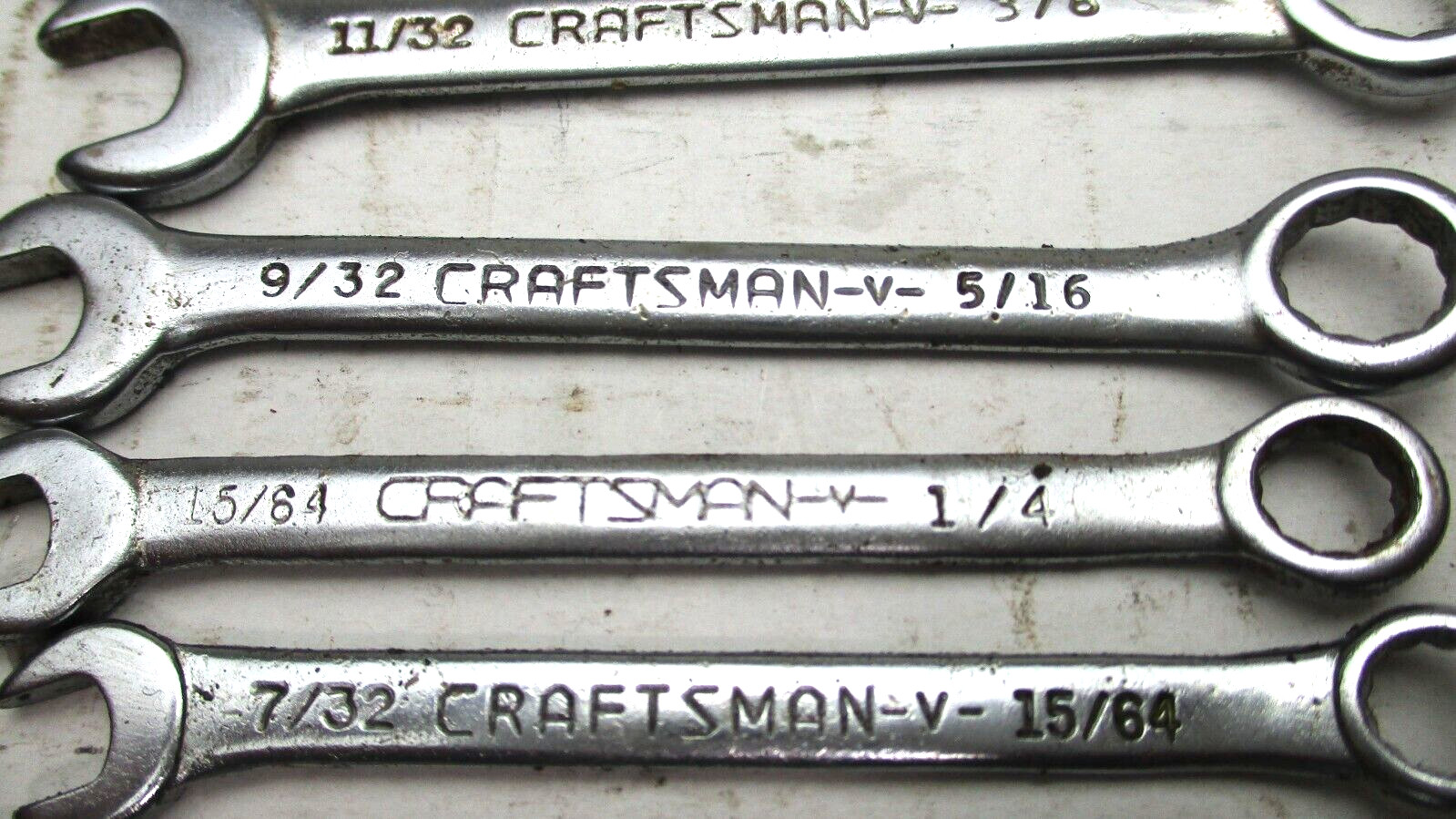 Craftsman Lot Of 7 Combination Wrenches Vintage See Pictures For Details