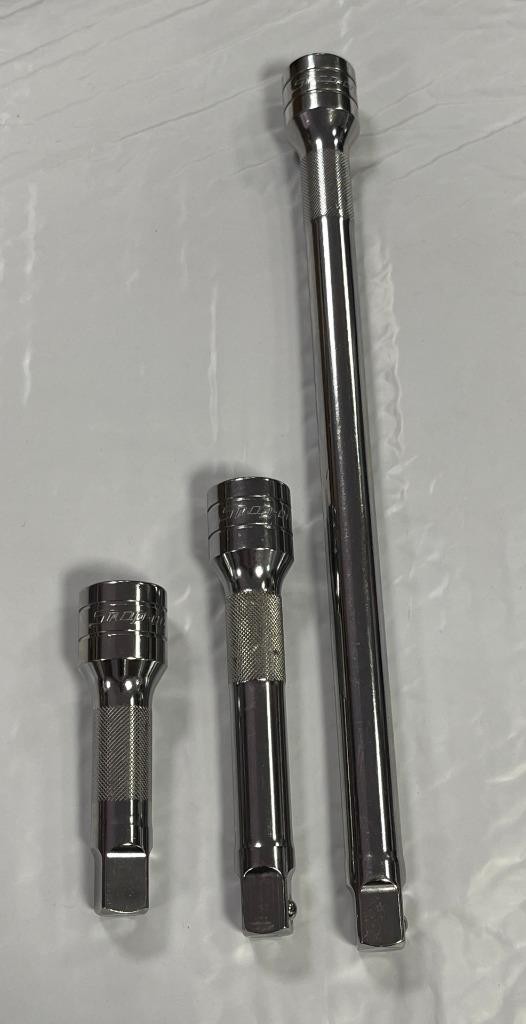 SNAP-ON 3 PC 1/2″ DRIVE KNURLED SOCKET EXTENSION (SXK3/ SXK5/ SXK11) BRAND NEW.