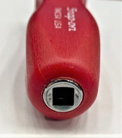 *NEW* Snap-on 1/4″ DRIVER – TM4CSAR *RED HARD HANDLE* 1/4″ SHANK DRIVER *NEW*