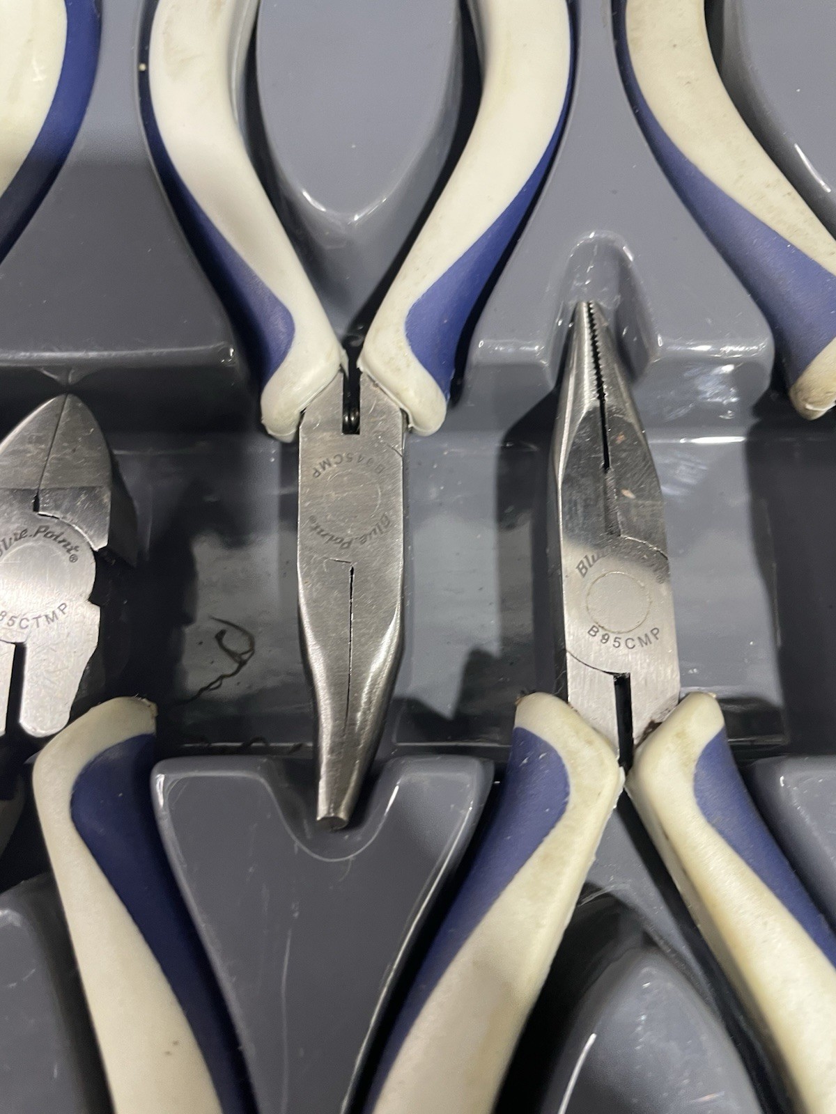 Blue Point BMPL1000 10 Pc Mini Pliers Set w/ Tray Pre-Owned