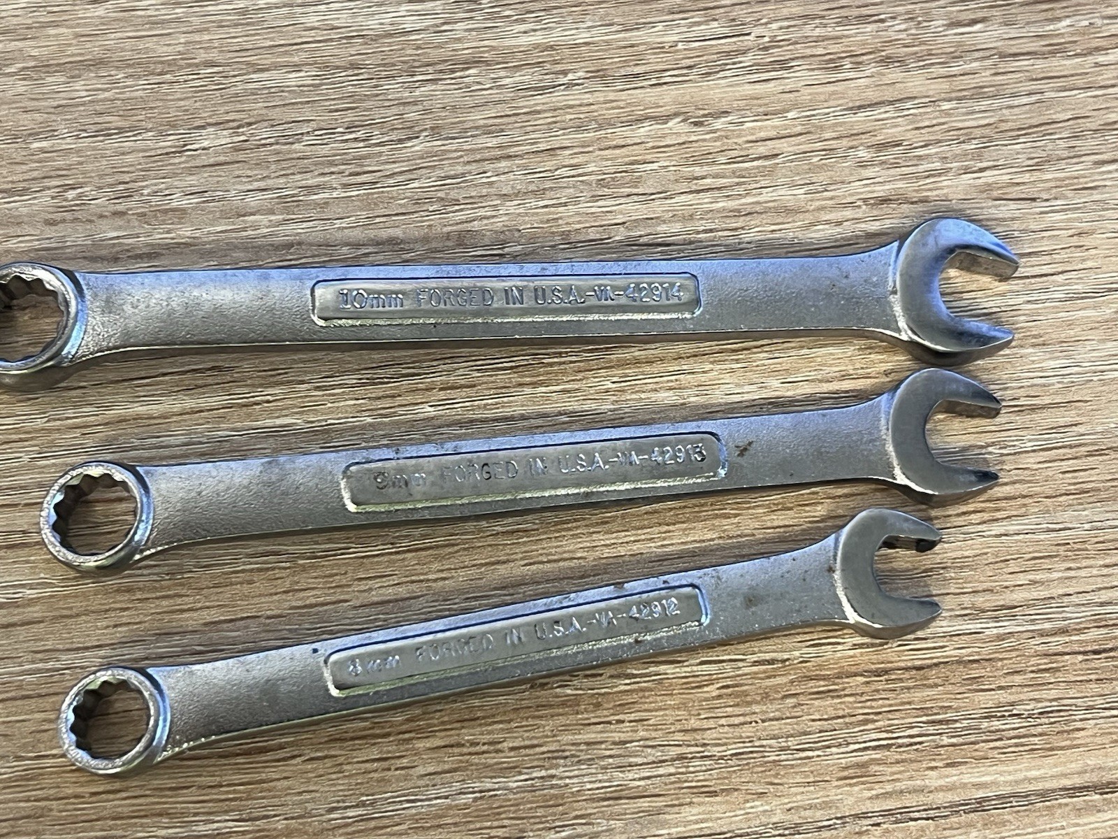 Craftsman USA 6 pc Metric Combination Wrench Group 17MM 14MM 11MM 10MM 9MM 8MM