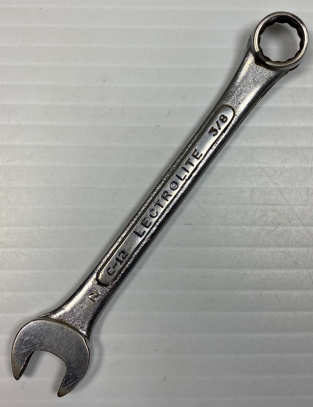 Lectrolite S-K Tools C-12- 3/8″ Combination Wrench 12 Point Forged Alloy USA sk
