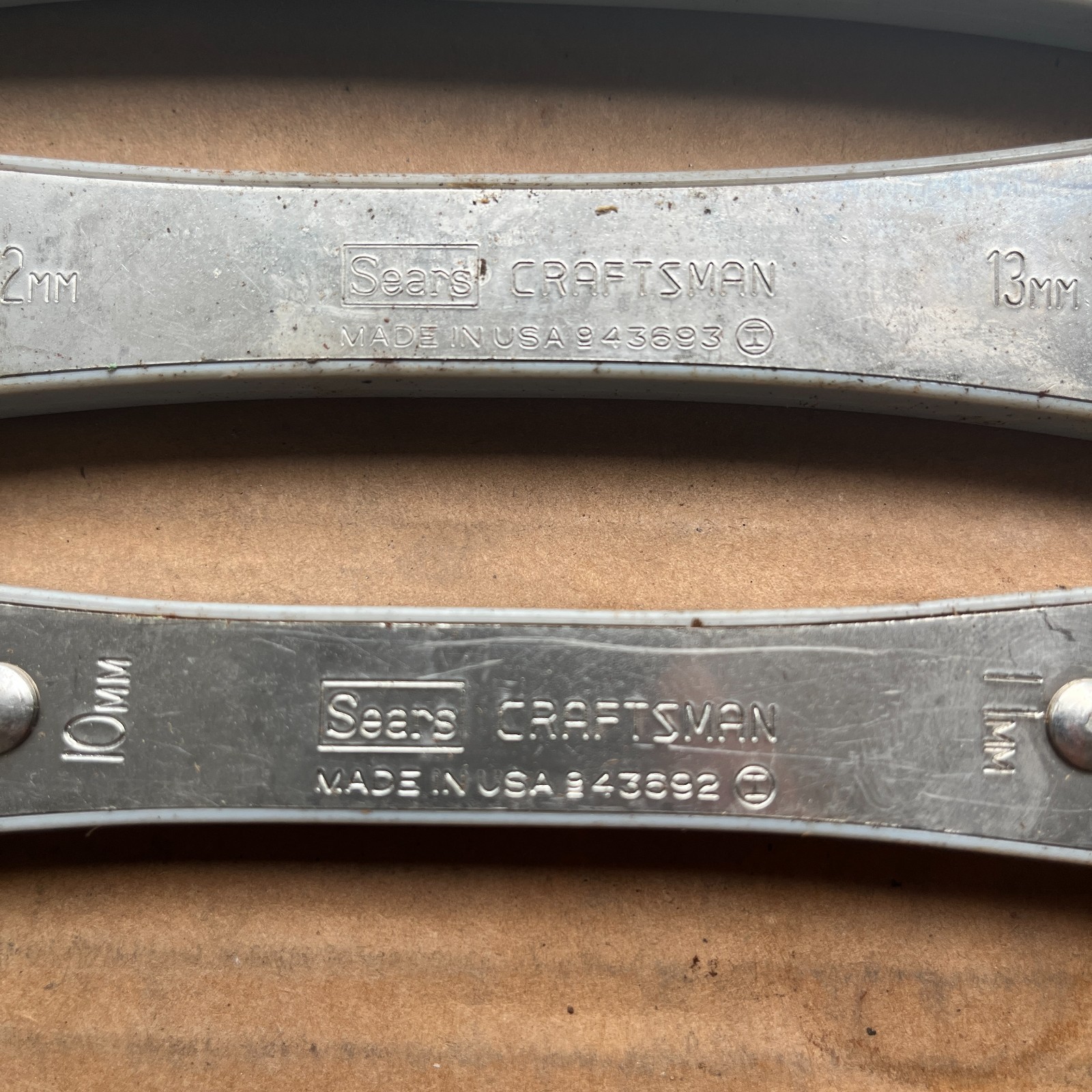 Sears Craftsman 4369 Metric Box End Ratcheting Wrench Set 4 Pc 10mm-19mm