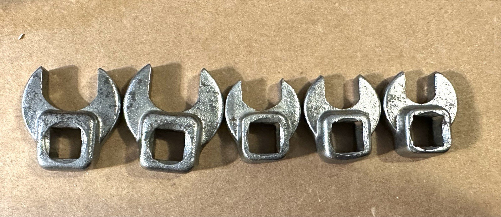 Proto 3/8 Dr Crow Foot sockets 4922 11/16, 4920 5/8, 4916 1/2 4914 7/16 4912 3/8