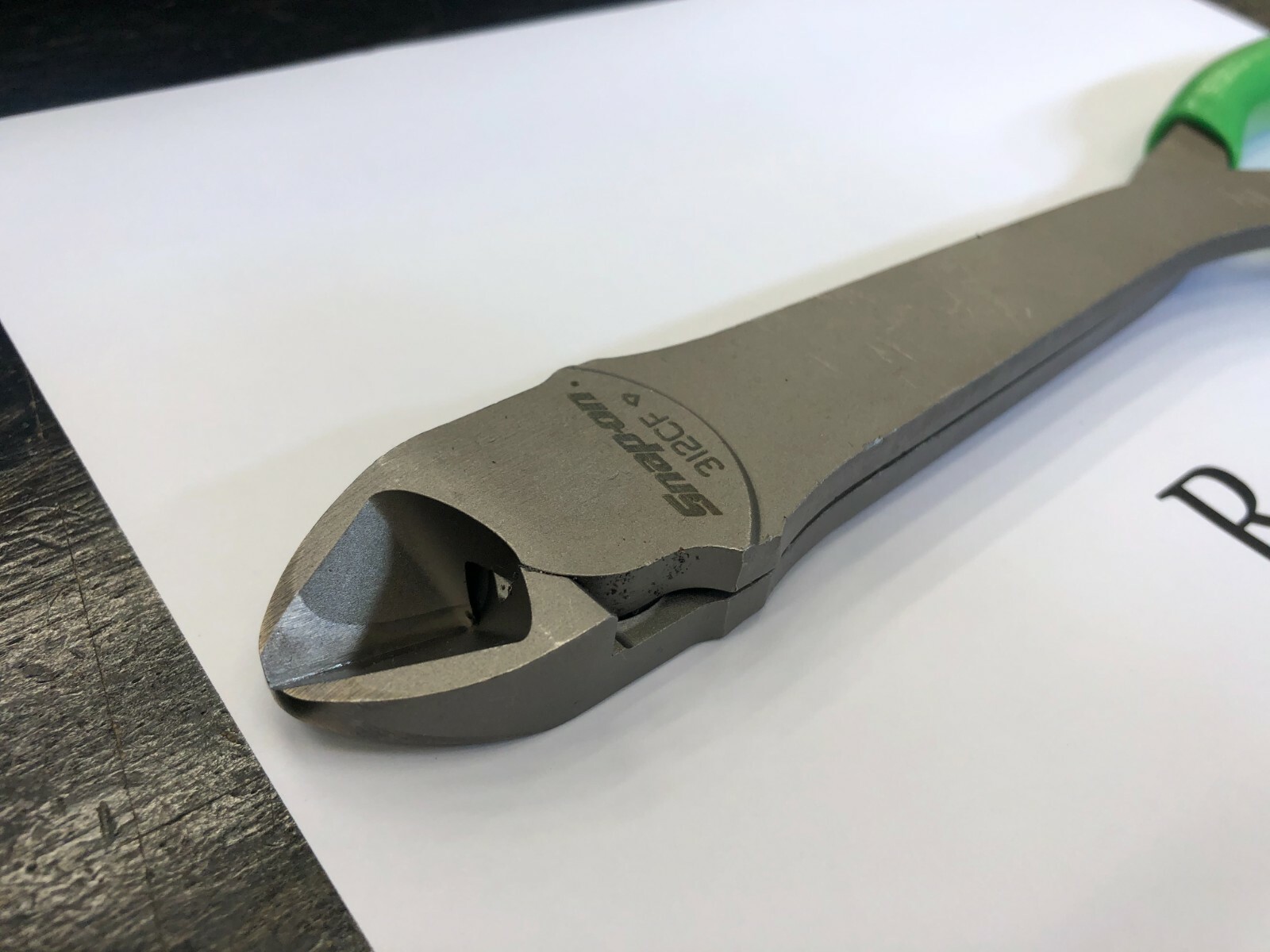 Snap-On Tools USA NEW GREEN 11″ VectorEdge Heavy Duty Diagonal Cutters 312CFG