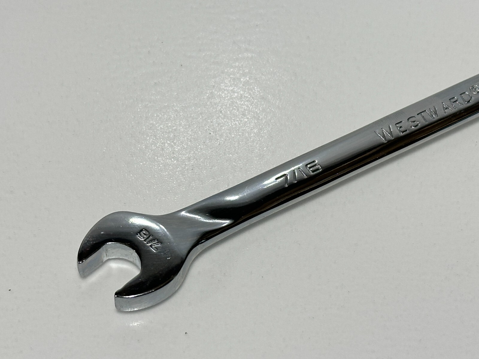 Westward 54PN78 SAE 7/16″ Ratcheting Full Polish Chrome Combination Wrench
