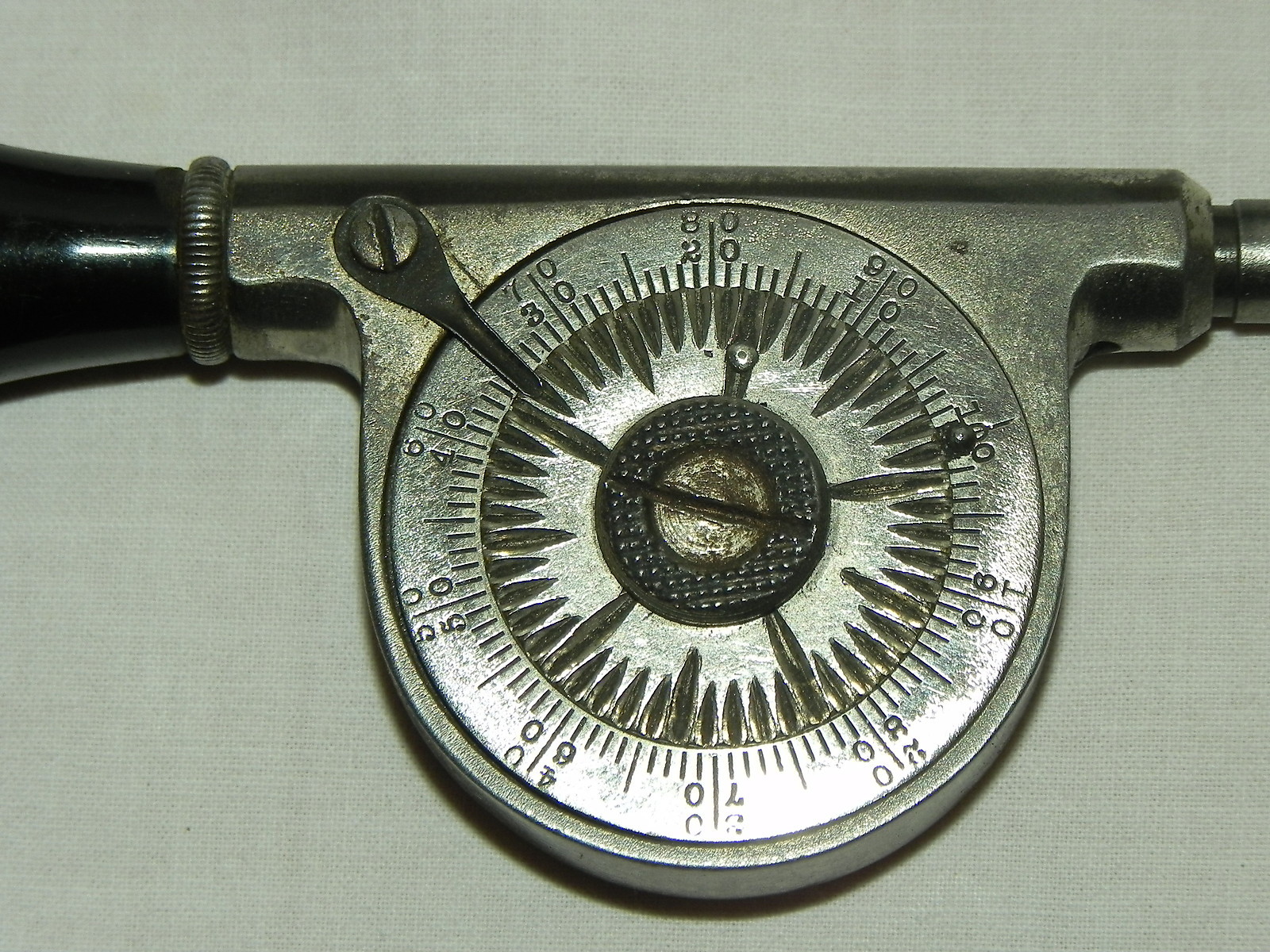 Antique 1896 L. S. Starrett Co. Athol Mass RPM Gauge With Original Case