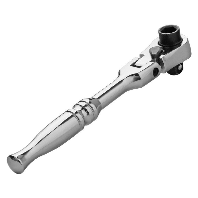1/4″in Drive Ratchet Handle Socket Wrench 2 in 1 Flexible Head Ratchet 72 Tooth