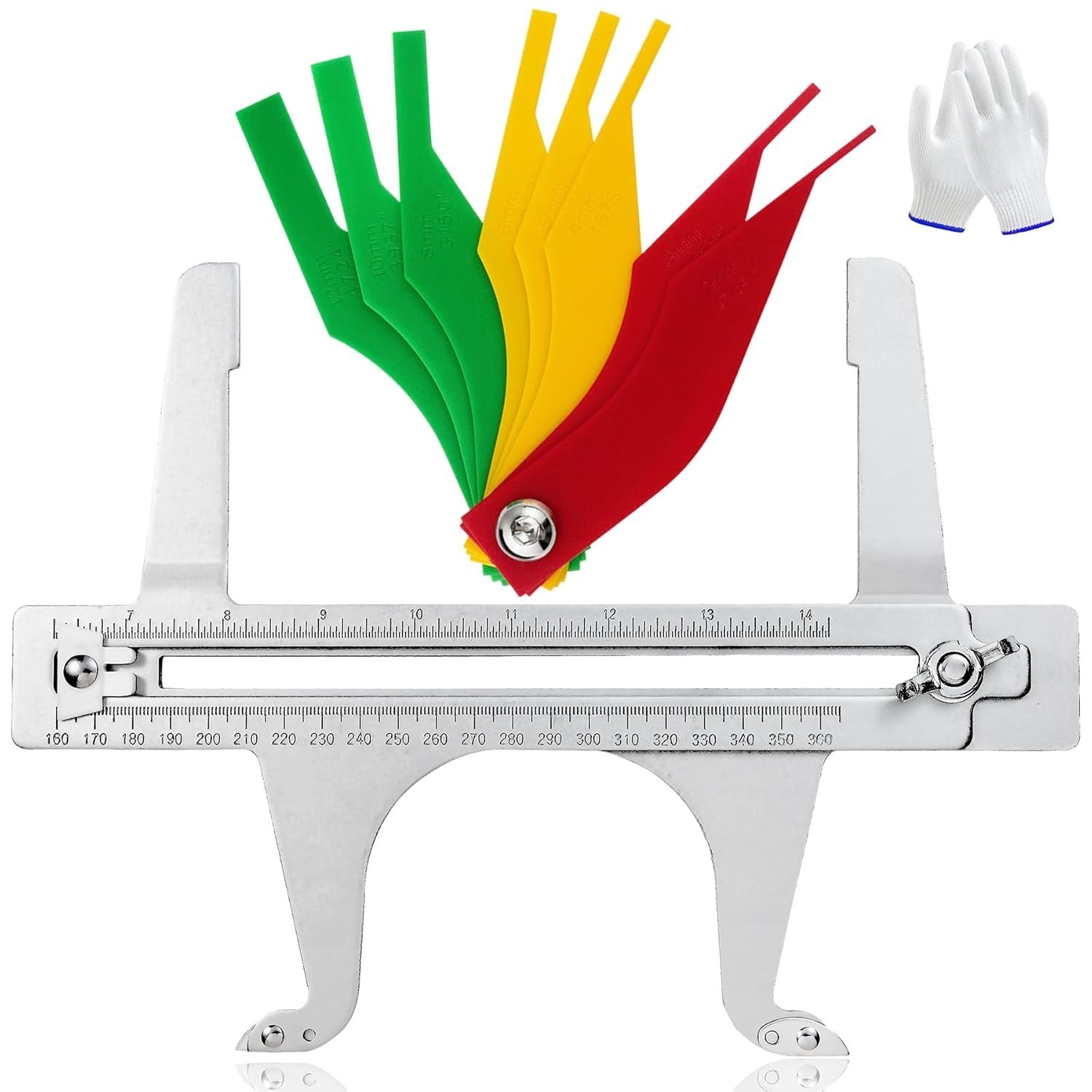 Brake Measuring Tool 6.5-14.25’’ 160-360mm Dual Scale Brake Gauge