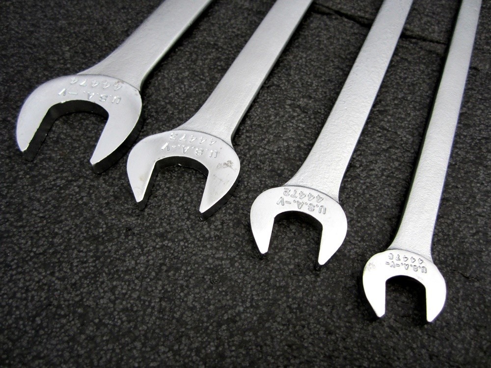 Vintage Craftsman 4pc SAE Tappet Wrench Set -V- Made in USA