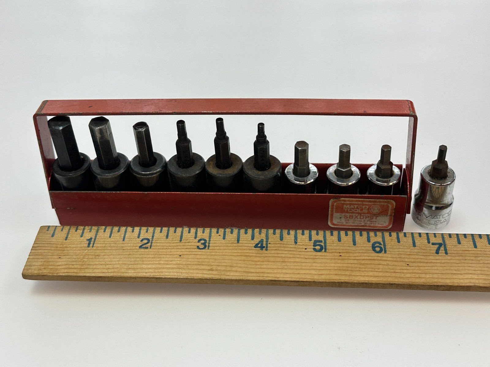🇺🇸 Matco Tools USA 10pc SAE Hex Bit Socket Driver Set, Impact Regular Mix Lot