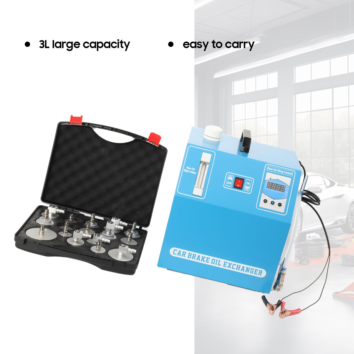 12V Auto Car Brake Fluid Changer Machine 16 Connector Brake Oil Change Machine