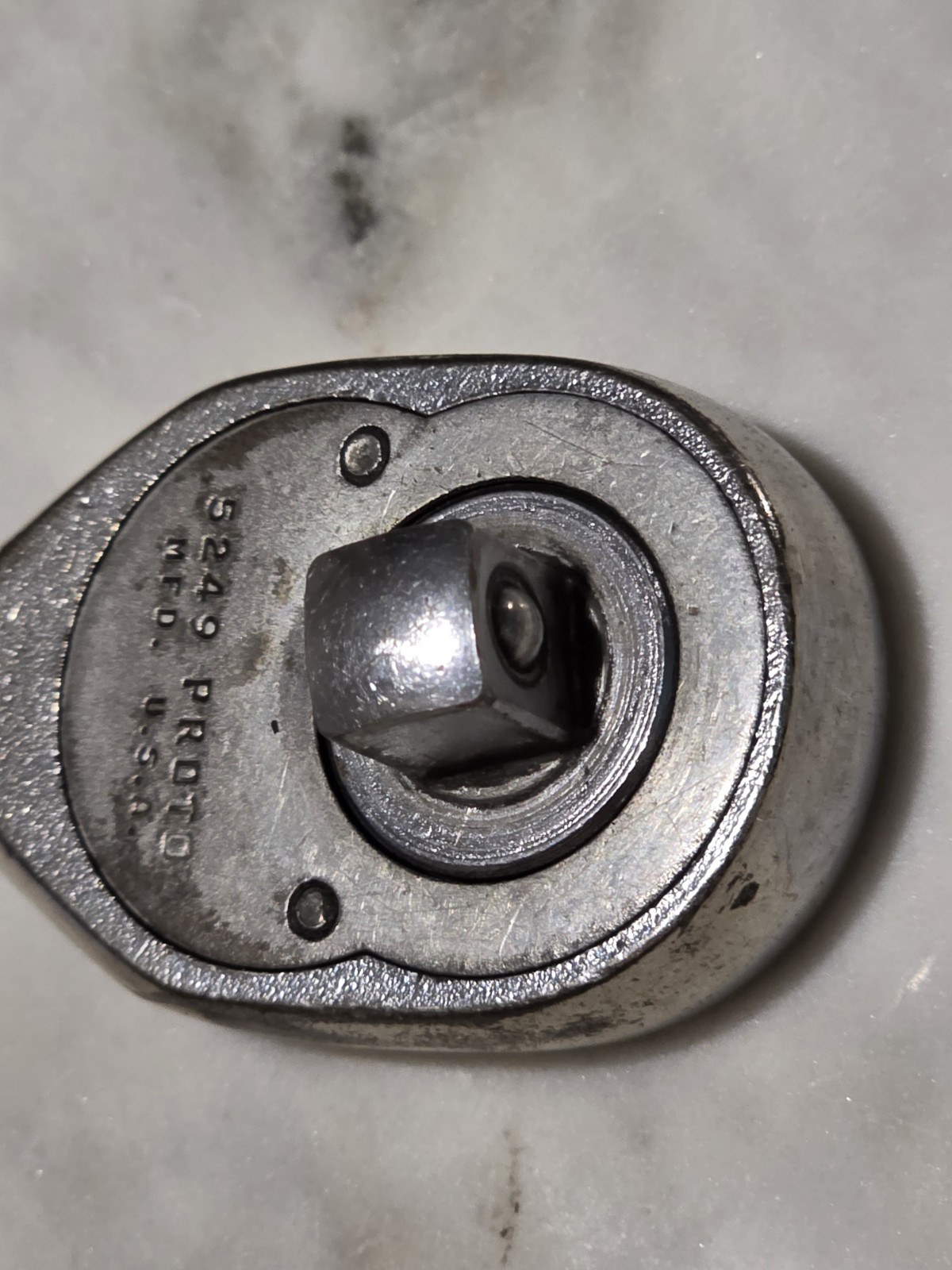PROTO Made USA 5249 3/8” Drive Chrome Ratchet Knurled Handle