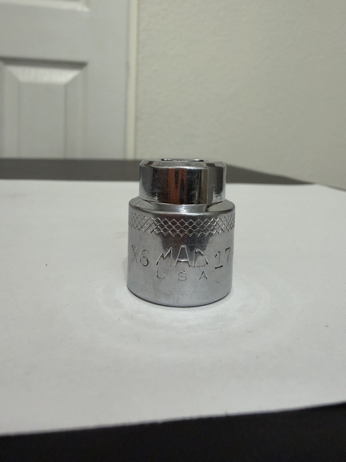 Mac Tools 3/8″ Drive 17MM 6PT Metric Shallow Chrome Socket USA X617MM
