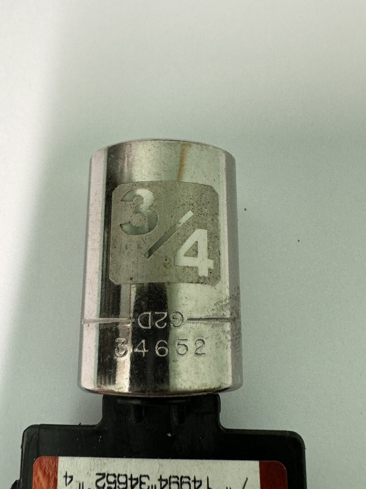 Craftsman Vintage 3/4” SAE 1/2” Drive 12 Point Shallow Socket USA G2D 34652