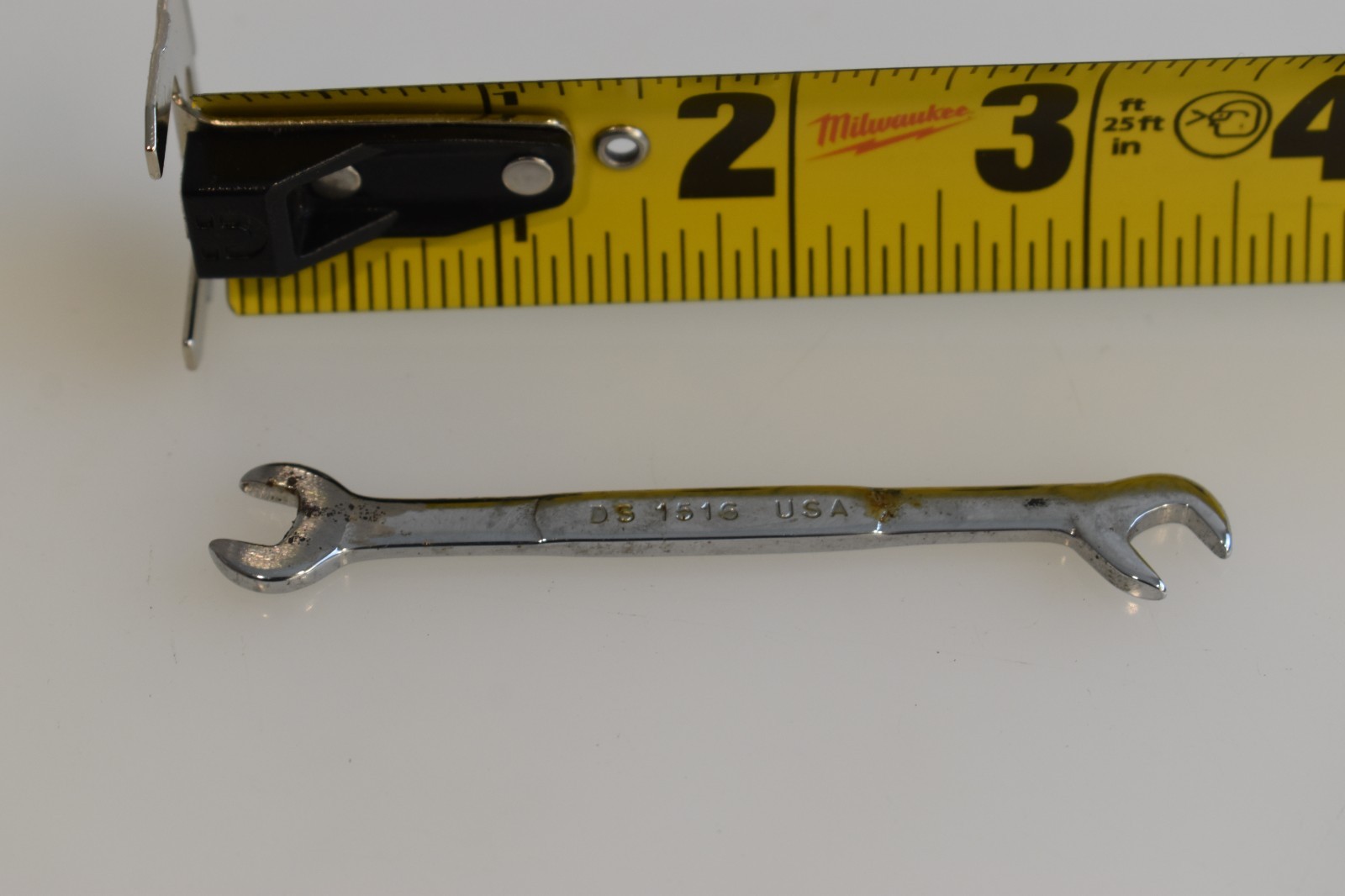 Snap On Tools DS1516 1/4″ x 15/64″ SAE Open End Ignition Wrench Chrome USA