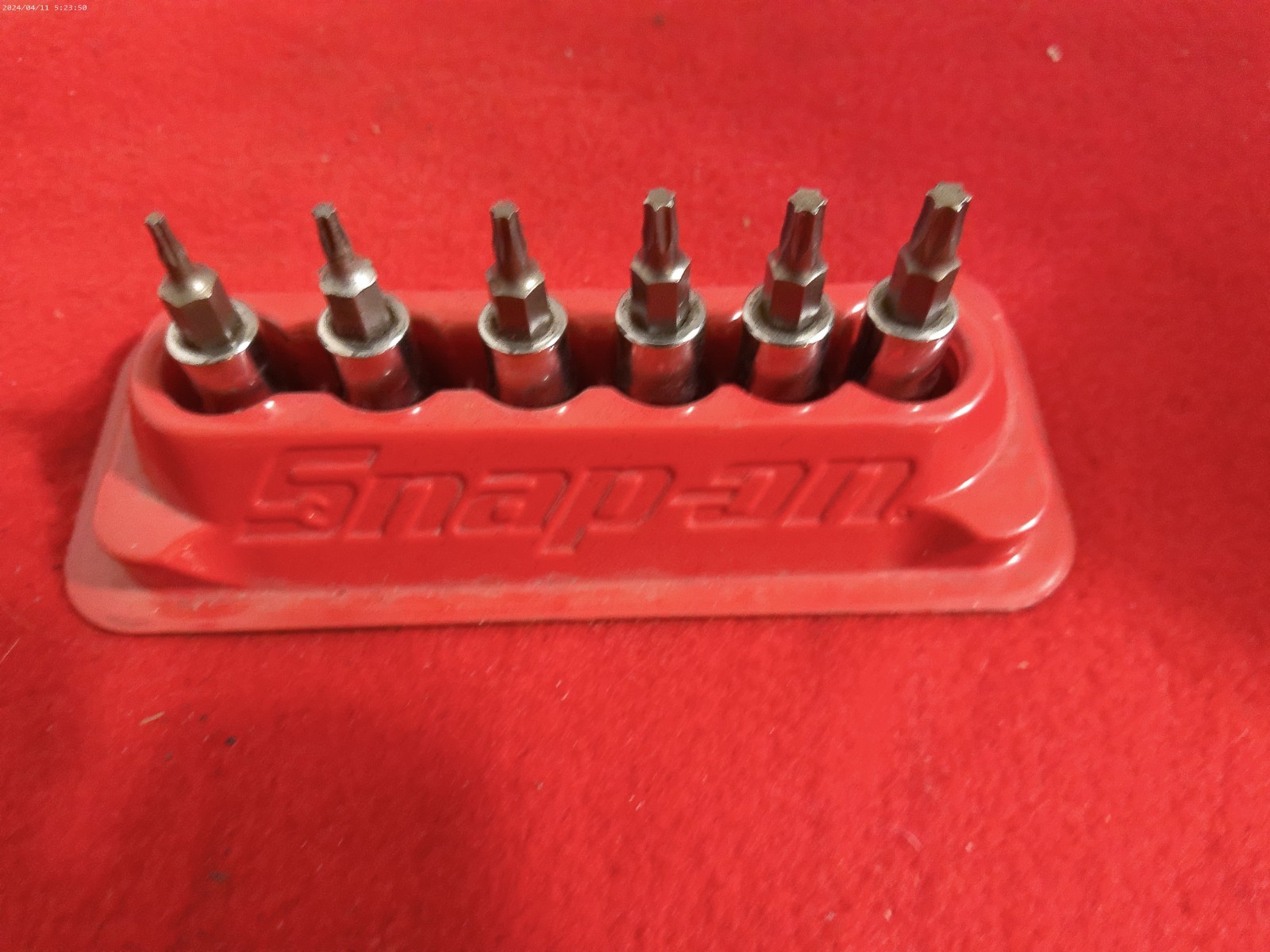 Nos Snap-on™ 1/4″ drive T8 to T27 6pc Torx Socket Driver Set 106TTX SEALed