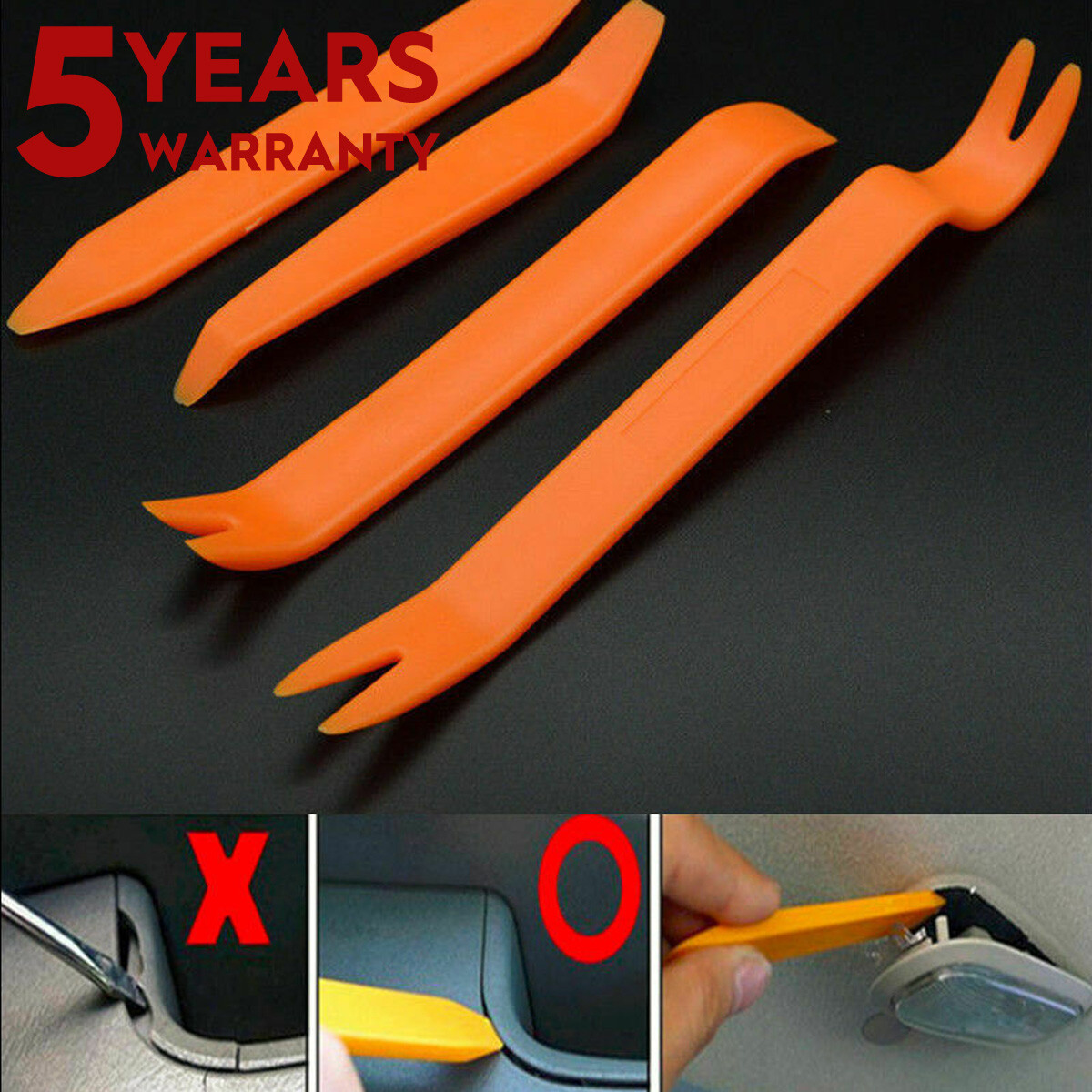 New Car Trim Removal Tool Kit Panel Door Pry Dash Interior Clip Set 4Pcs