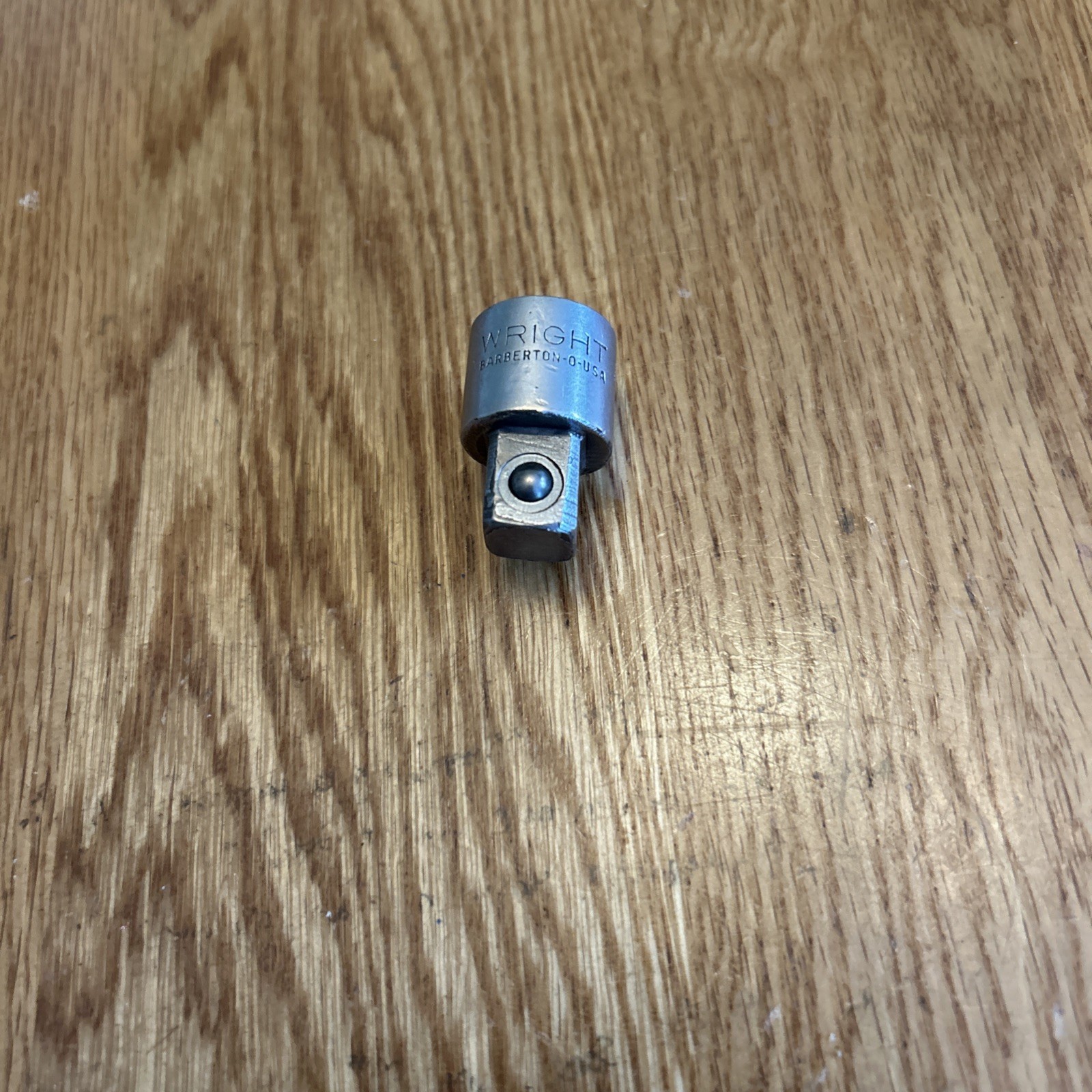 Vintage Wright Tools USA AD-1 42+ Socket Ratchet Adapter 3/8″ Female x 1/2″ Male