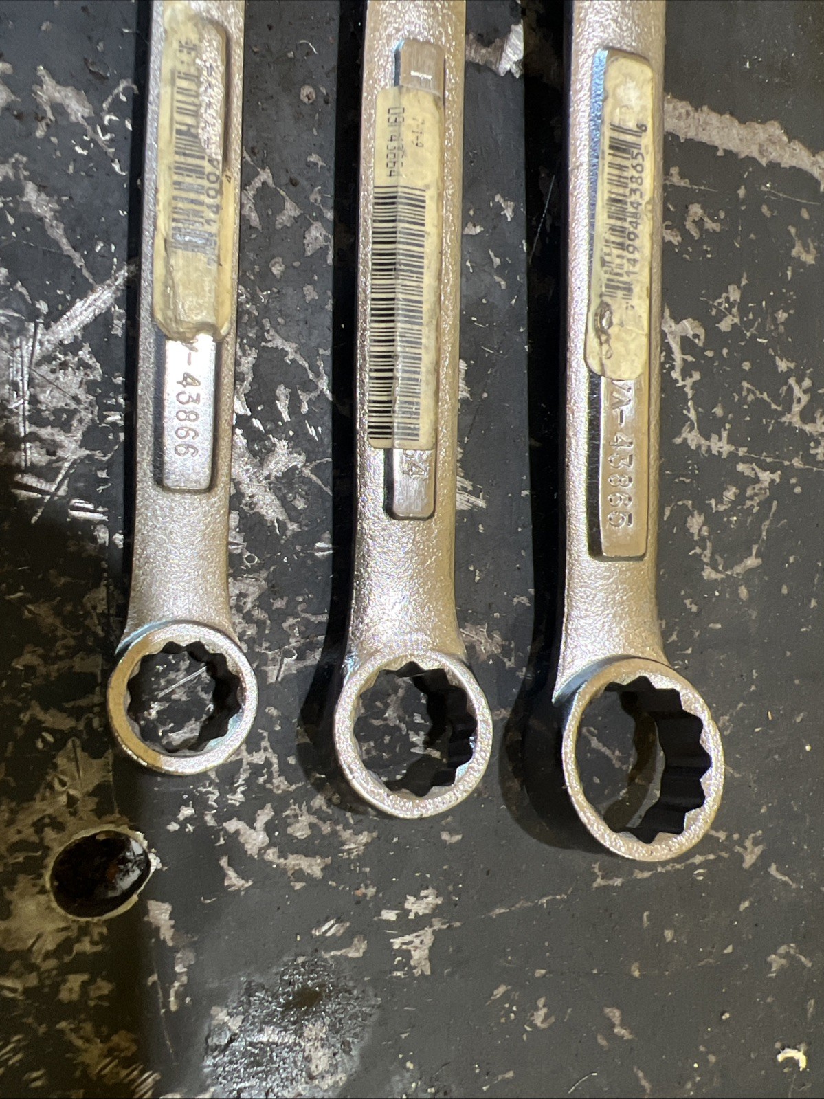 NOS Craftsman USA Stubby Box End Wrench Set With Original Stickers NEW 4365