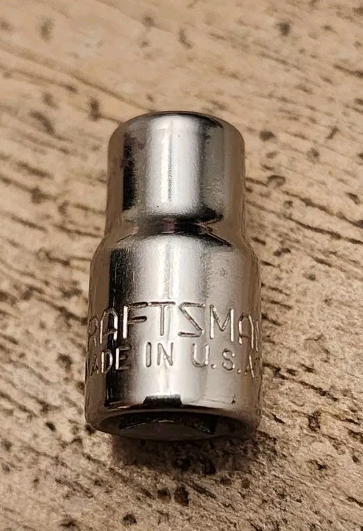 Craftsman USA 6mm Socket 6 Point 1/4″ Drive EE 43502