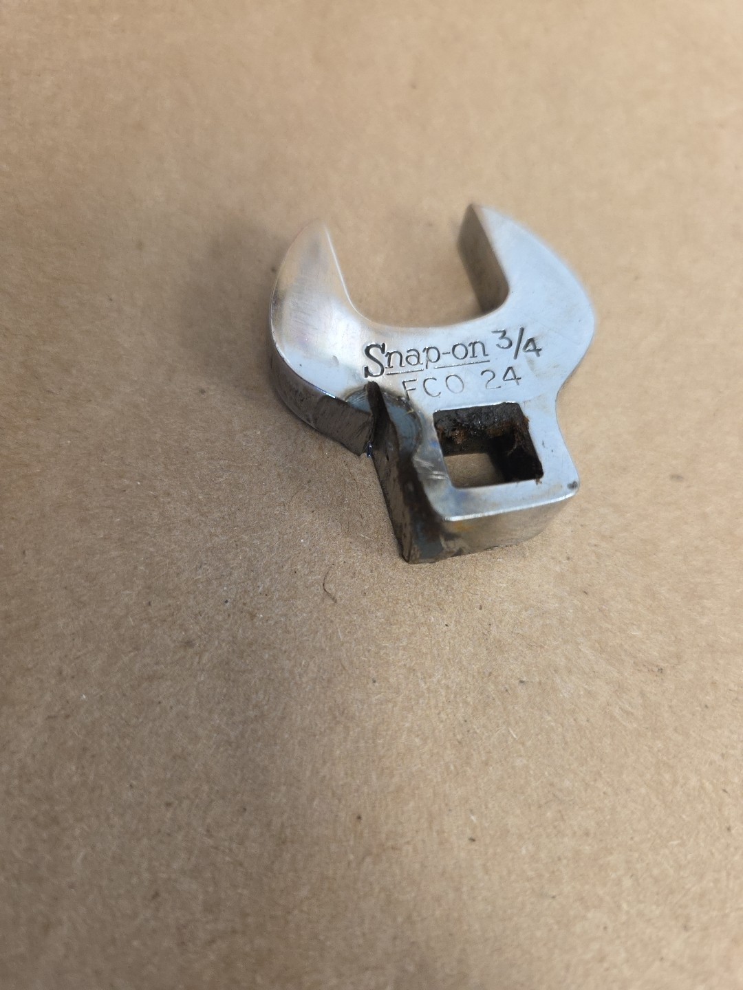 Snap On 3/4″ Open End Crowfoot Socket Wrench 3/8″ Drive FCO24 USA READ