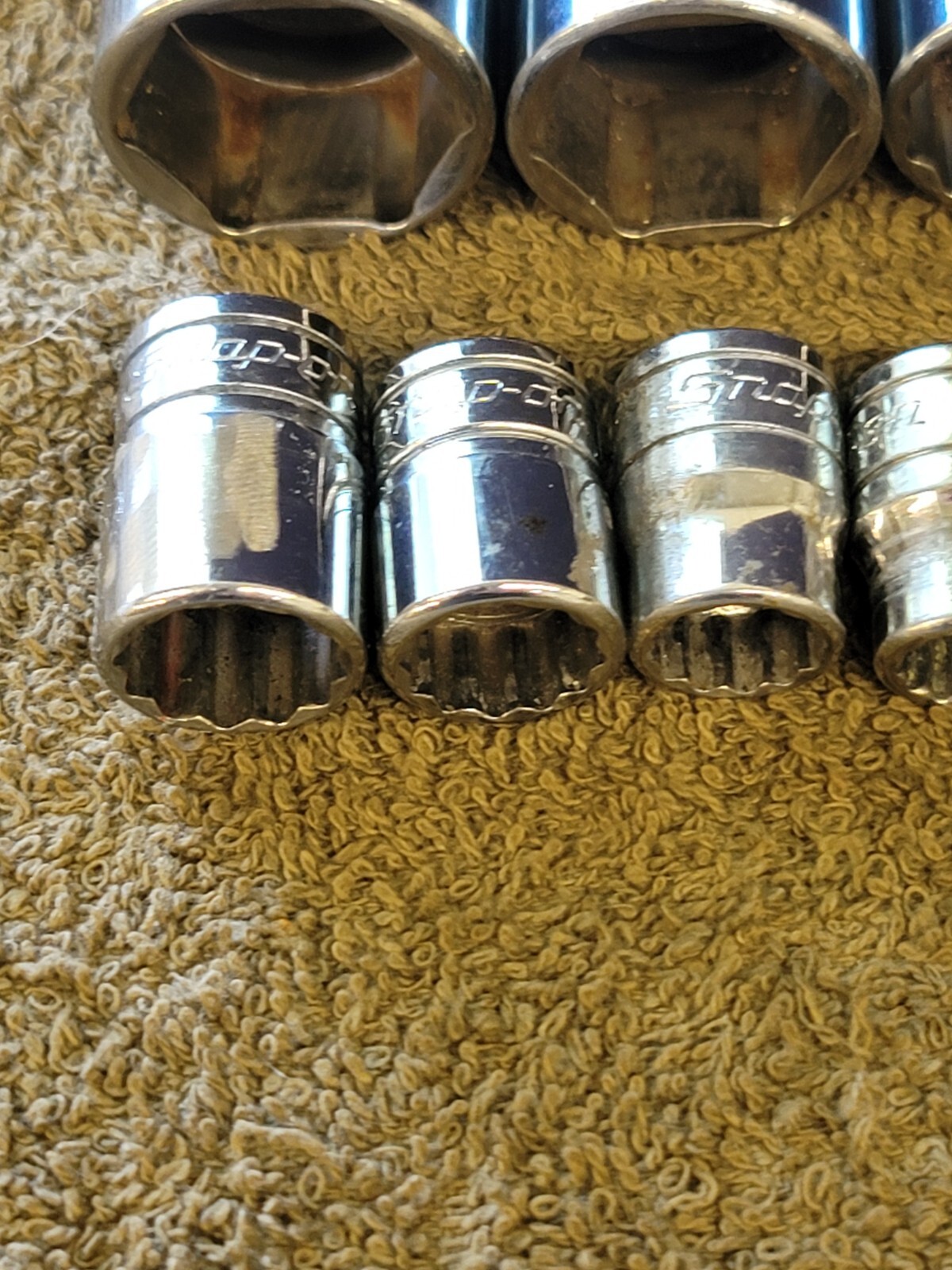 11 Snap-on F301 241 181 Socket Set 3/8″ Drive Sae 15/16 7/8 3/4 5/8 1/2 5/16 1/4