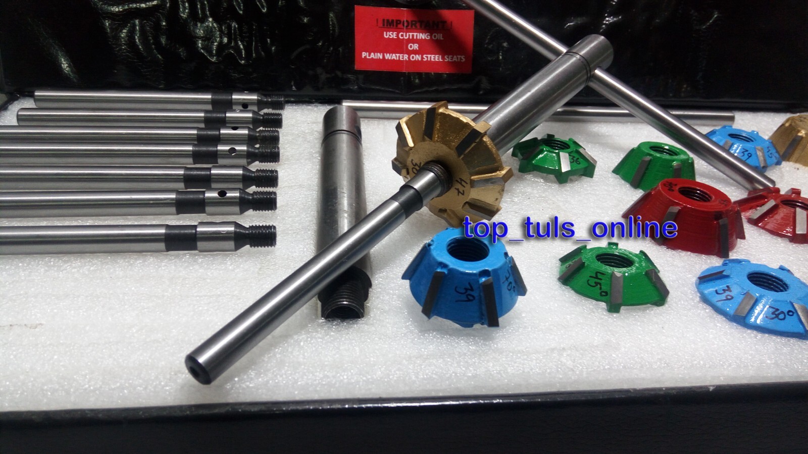 17x CHEVY 350 Small Block Series Head VALVE SEAT CUTTER KIT 3 ANGLE CUT CARBIDE
