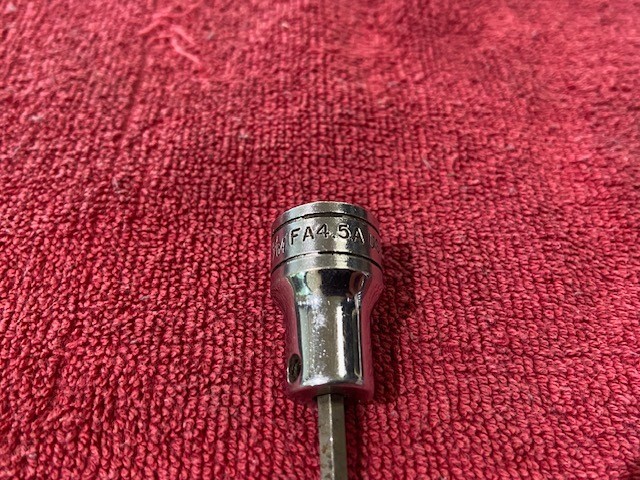 SNAP-ON TOOLS 3/8″ DR 9/64″ SAE HEX BIT SOCKET DRIVER MODEL: FA4.5A USA
