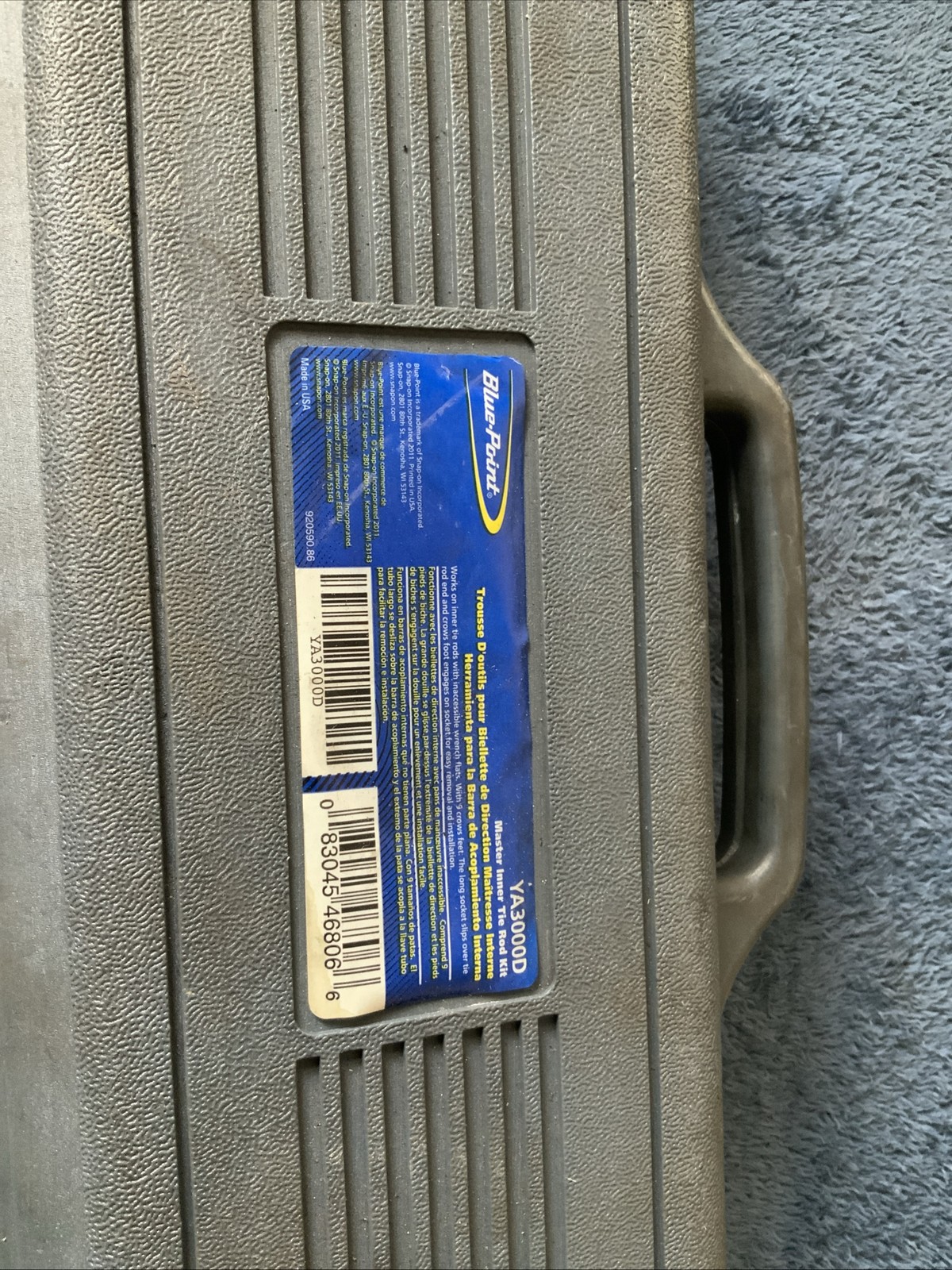 Blue Point Ya3000d, Master Inner Tie Rod Kit….see Pics….