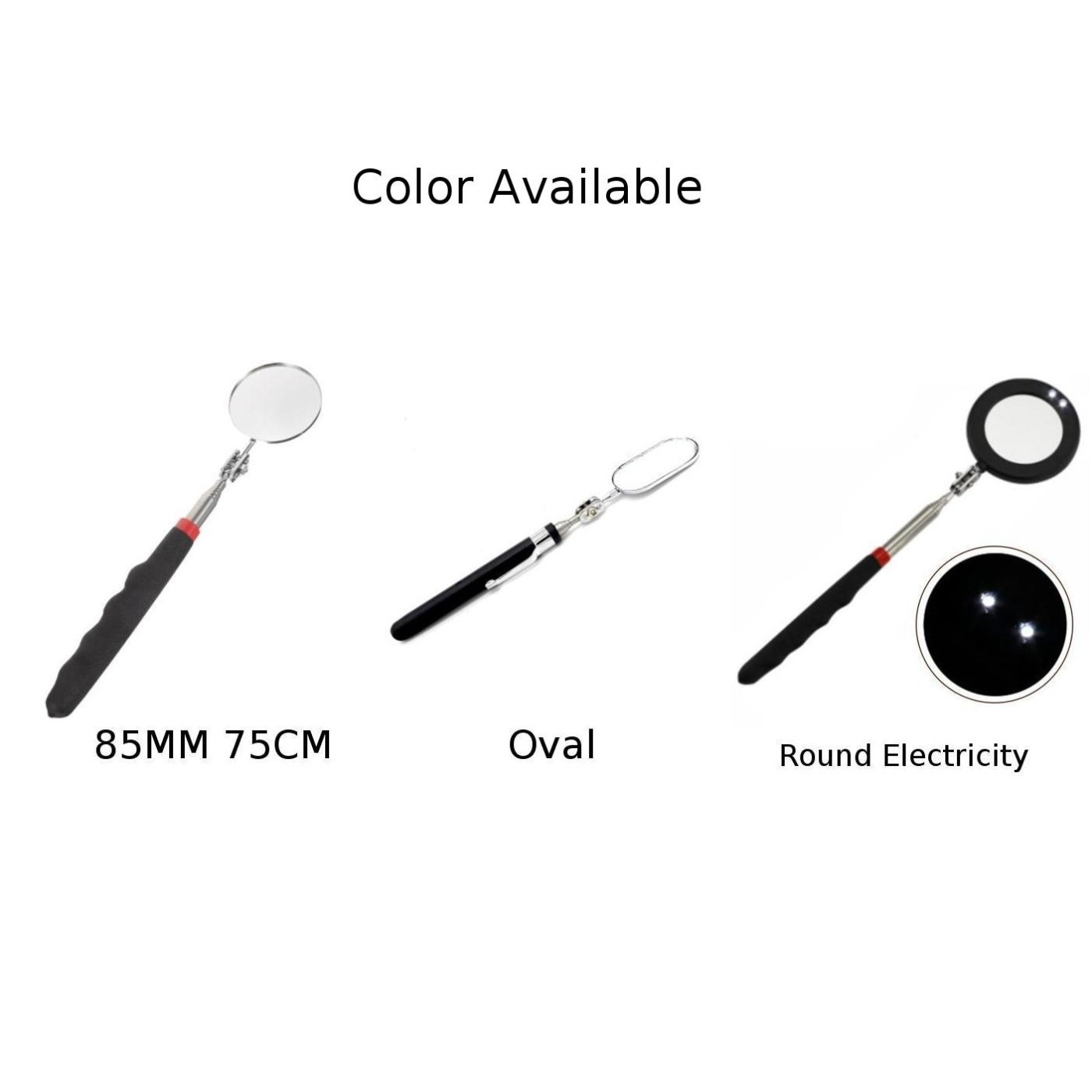Extending Inspection Mirror Telescopic Swivel Car Mechanic Folding Tool DIY