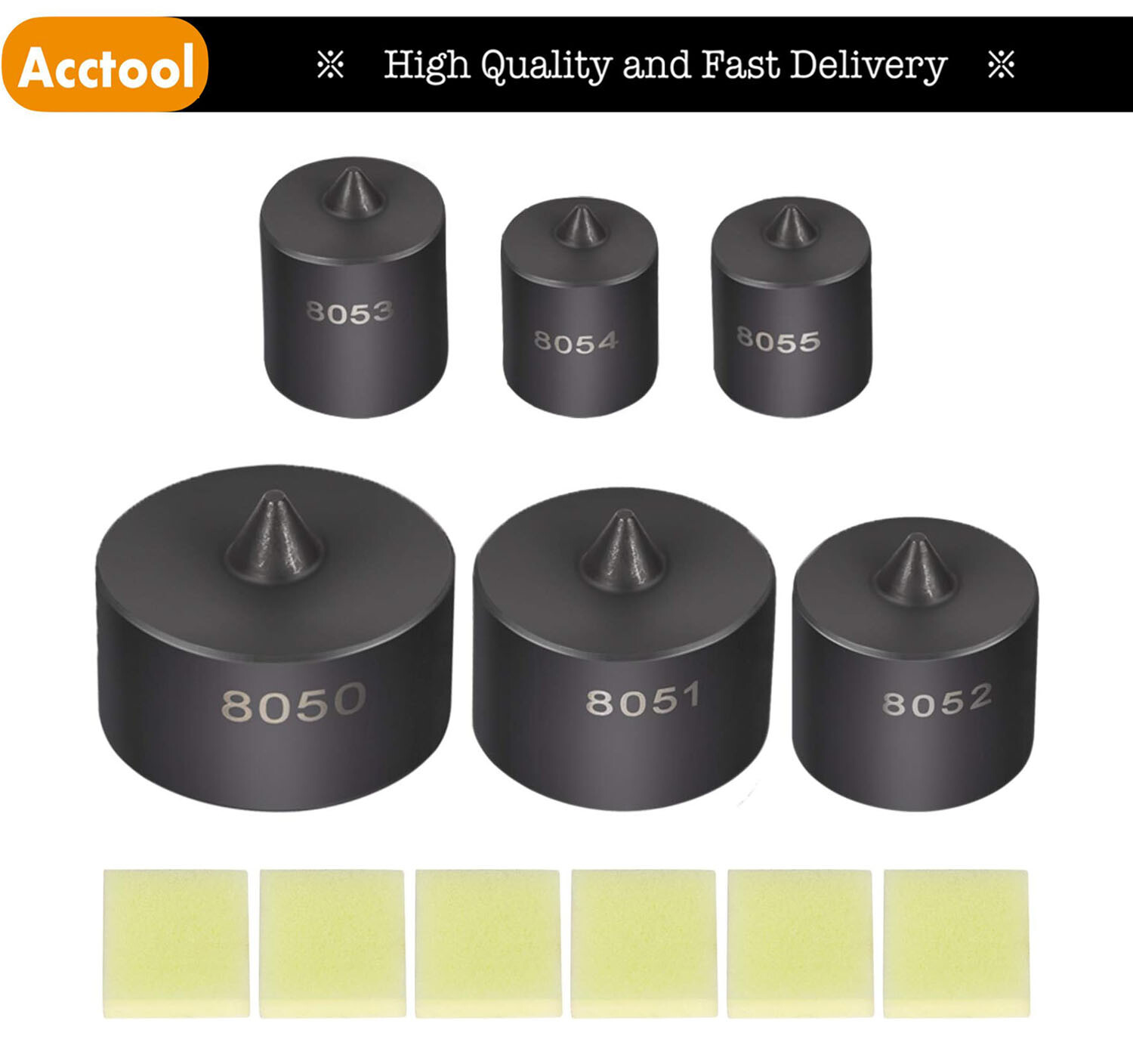 6Pcs 8056 Shaft Protector Kit For use with Fan Blade, Gear and Bearing Pullers