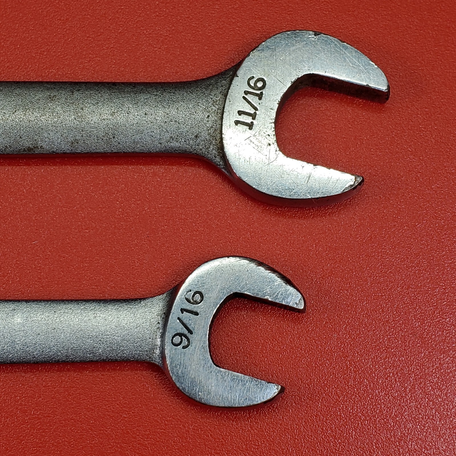 Billings SAE Open End Wrenches 9/16 x 5/8″ 1727 11/16×25/32″ 1029 Lot of (2) VTG