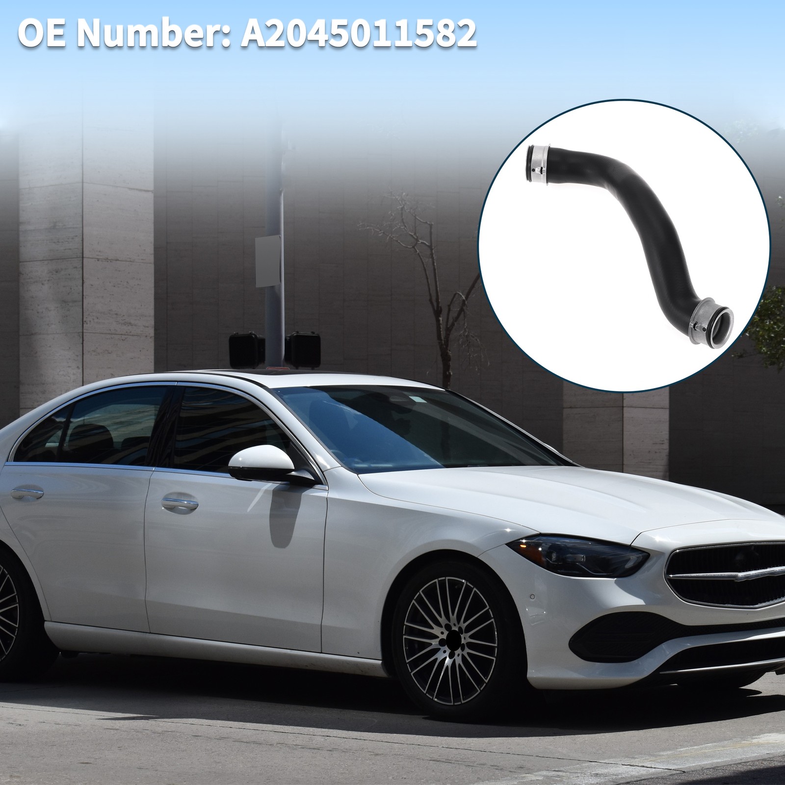 Rad. Coolant Pipe For Mercedes-Benz E250 14-16 N.A2045011582 Rubber