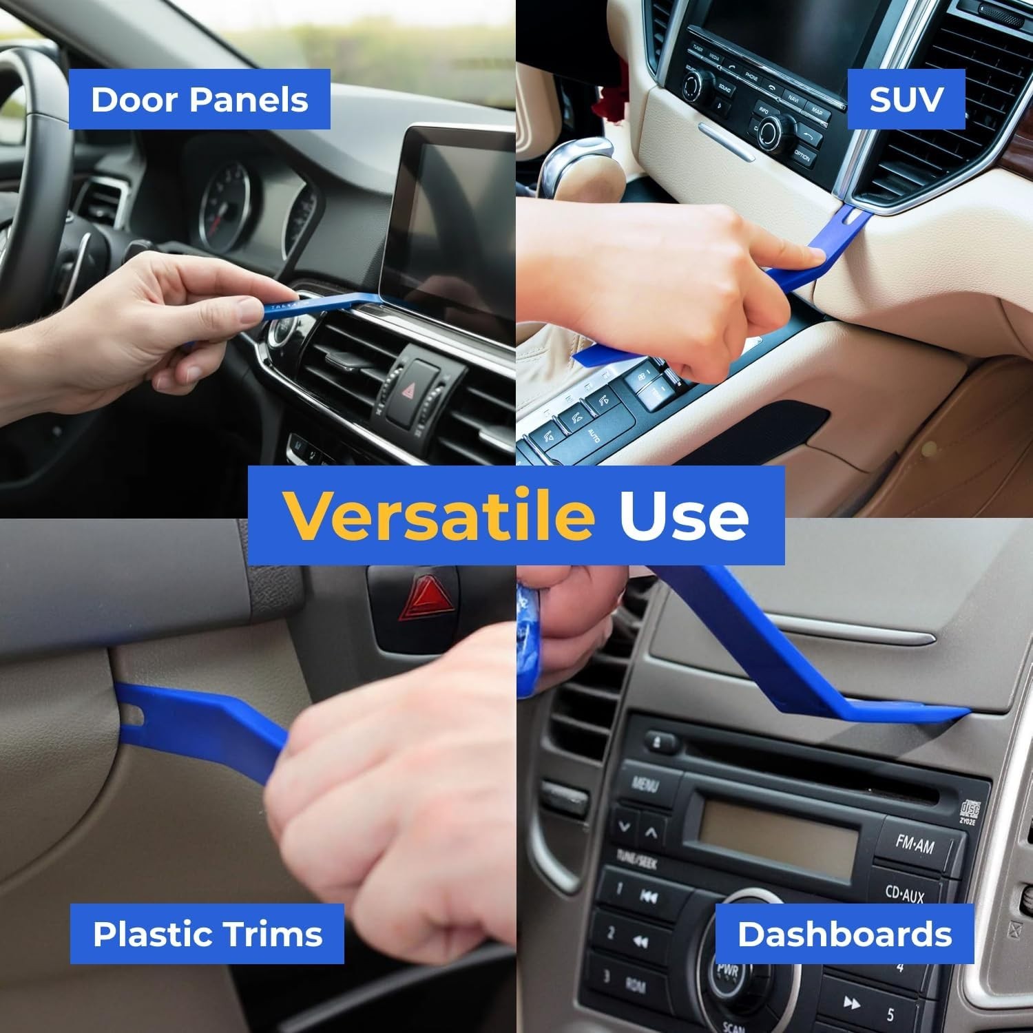 Compact 12 Piece Auto Trim Removal Tools for Effortless Clip and Molding Tasks