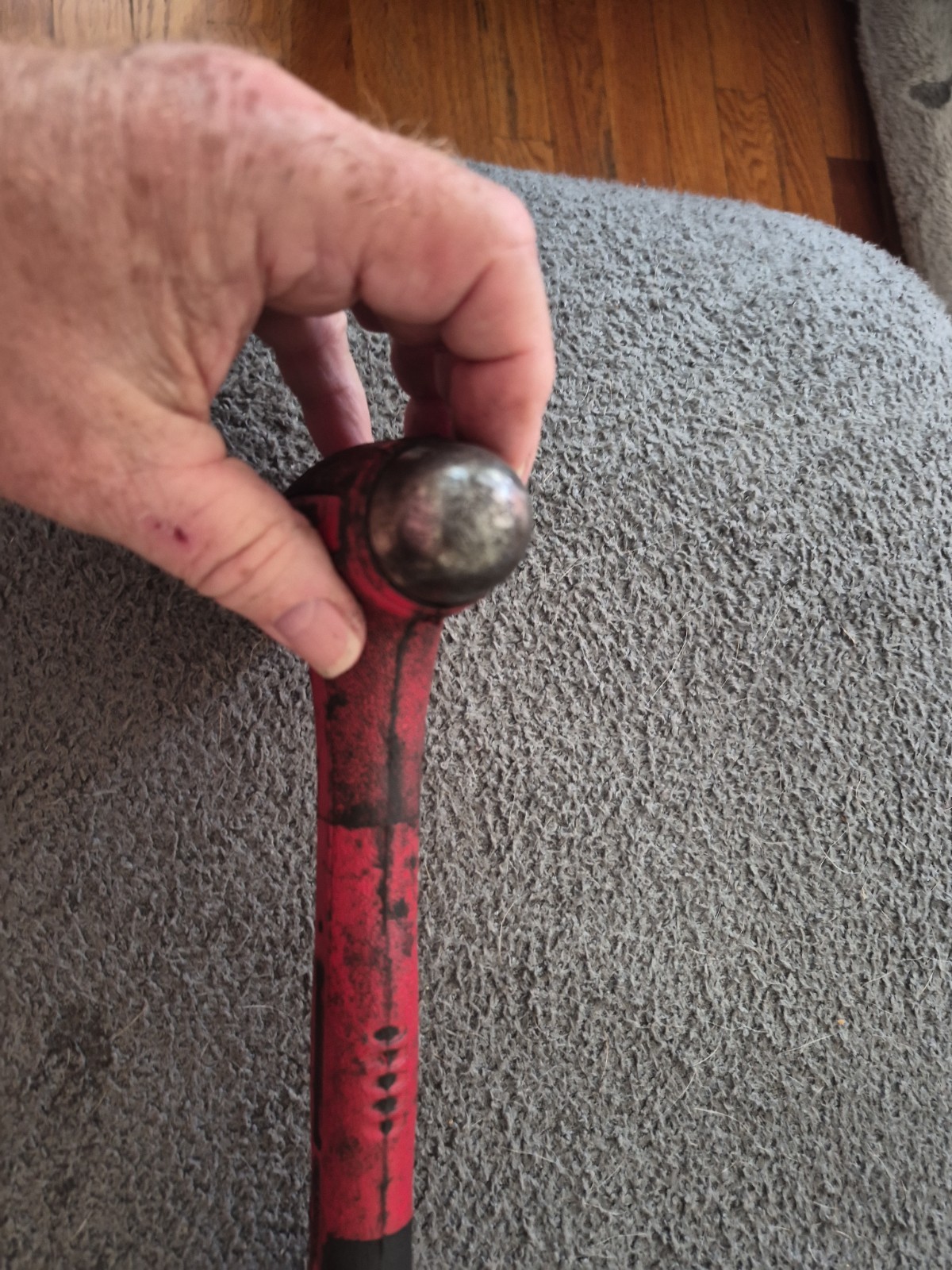 HBBD16 16oz Snap-On Dead Blow Ball Peen Hammer Red