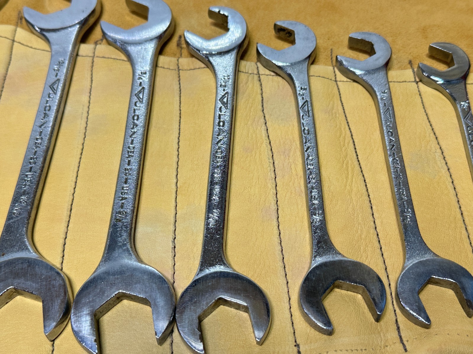 🇺🇸 VULCAN Williams 17pc USA SAE 3/8 to 1-7/16″ Open-End 4-Way Angle Wrench Set