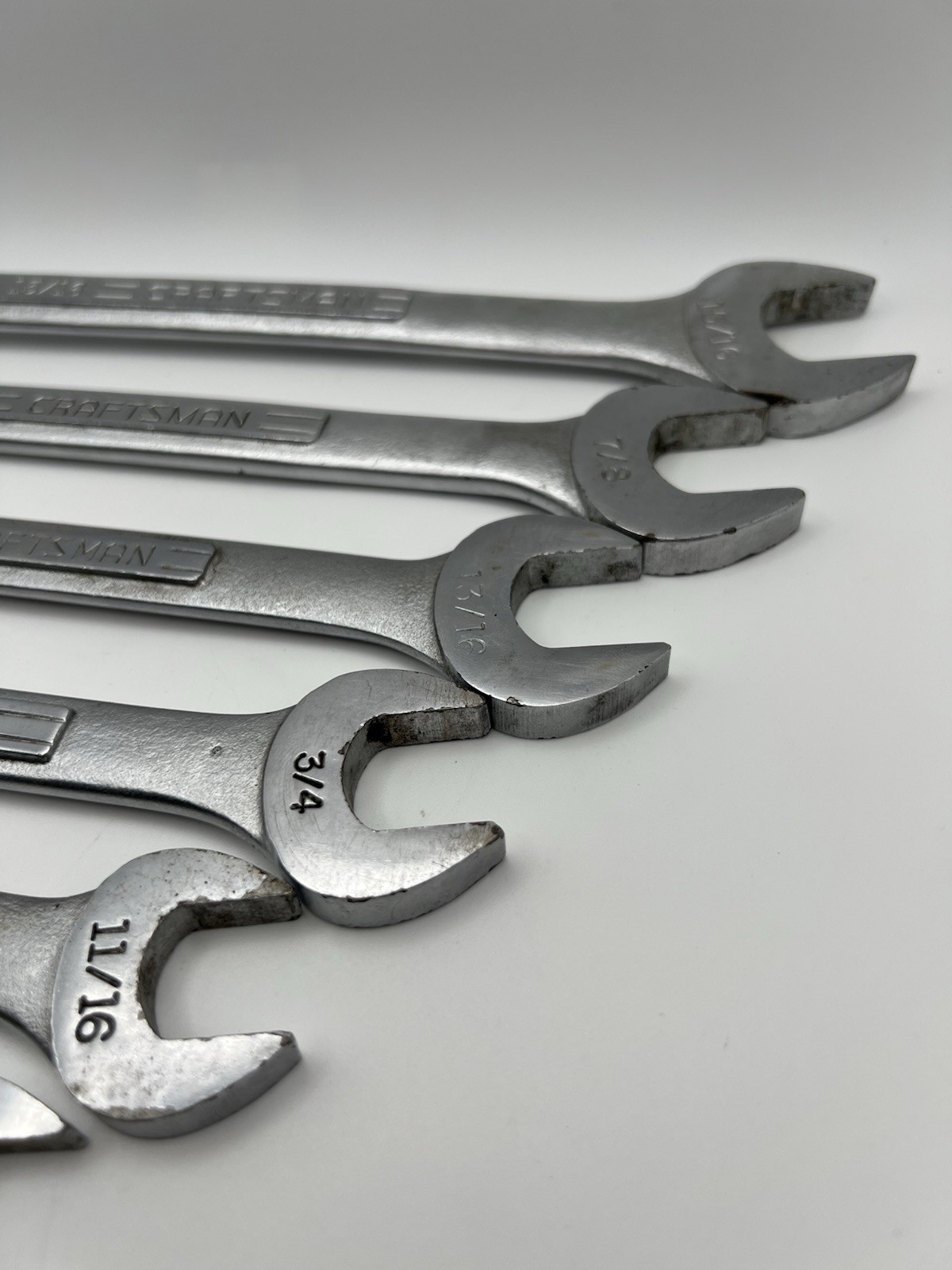 Craftsman 11 Piece SAE Combination Wrench Set -VV- & -V- 12Pt 5/16”-15/16” USA