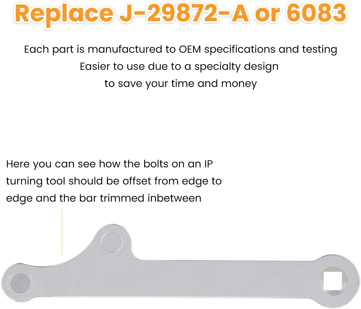 J-29872-A Injection Pump Wrench Tool 6083 For GM C/K G/P 6.2L 6.5L Diesel Engine