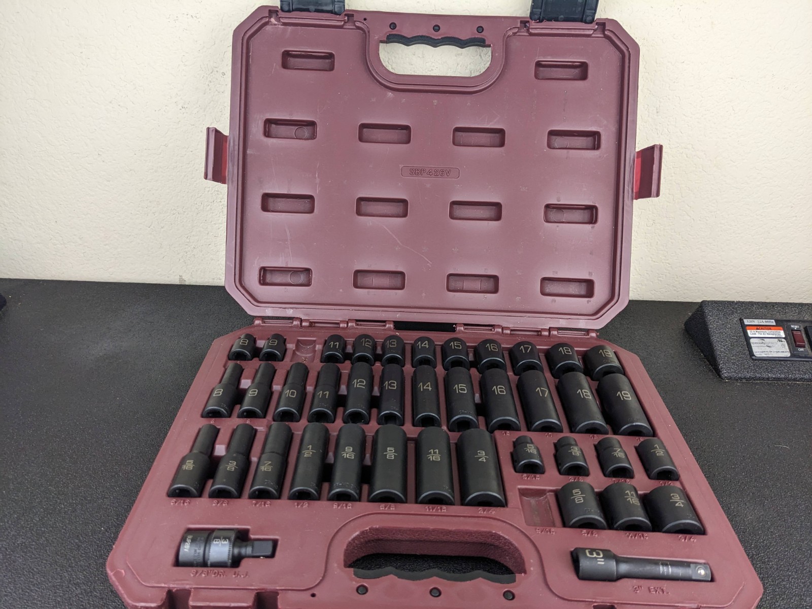 #bp126 Matco Tools NEW SBP426V 3/8″ Drive SAE & Metric 6 Point Impact Socket