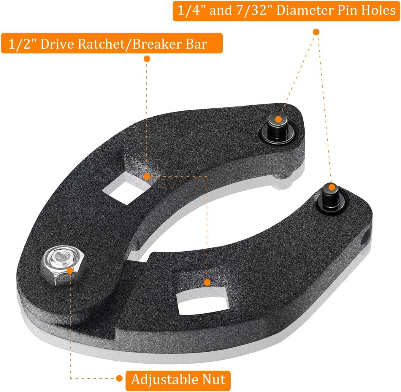 Adjustable Gland Nut Wrench 7463 Spanner Repair Tool for Hydraulic Cylinders