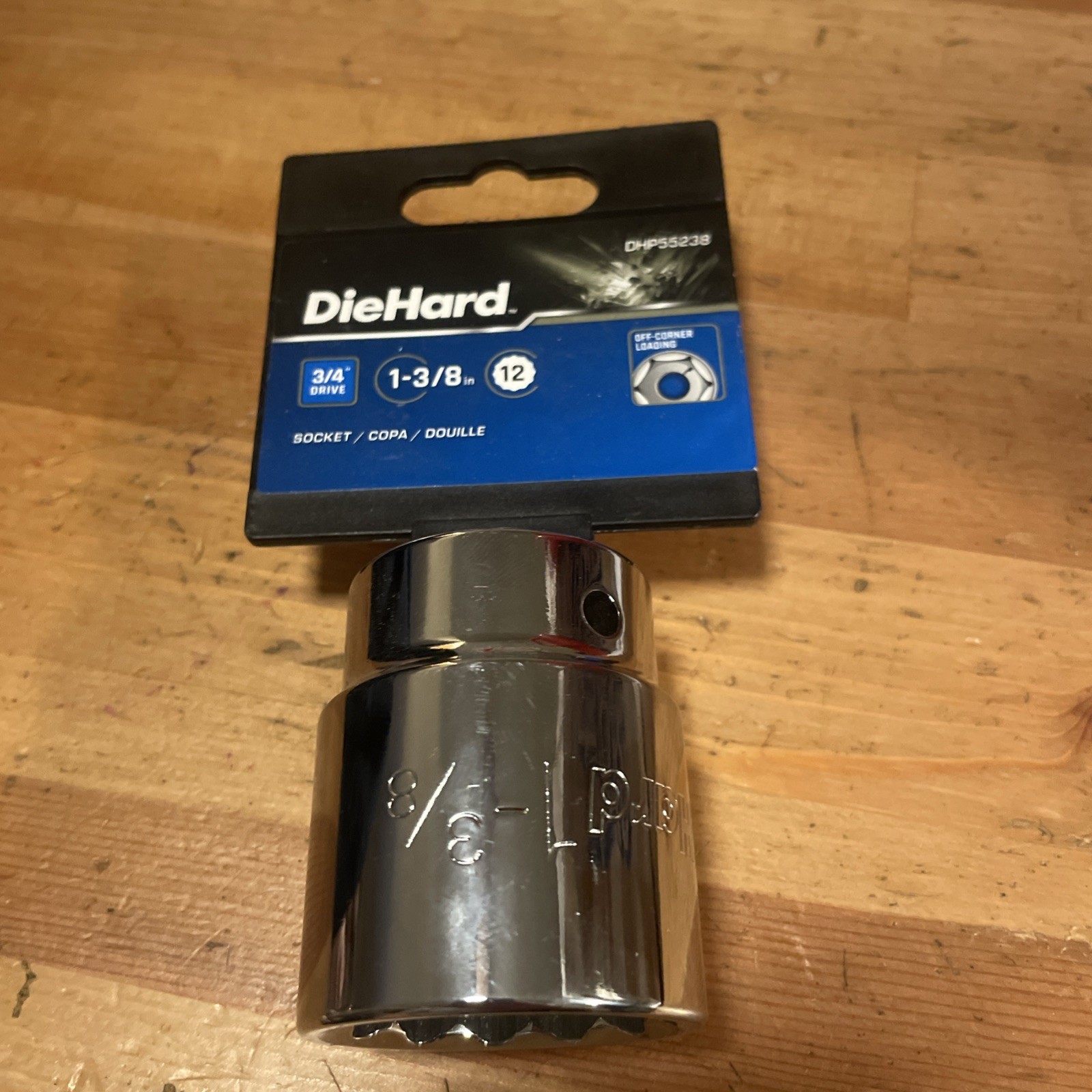 Diehard 1-3/8” Socket 3/4” Drive 12 Point DHP55238