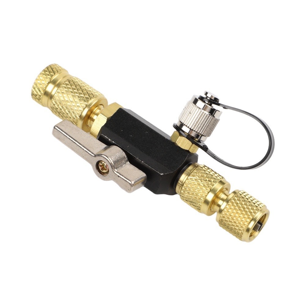 HVAC Valve Core Removal Tool Set with 14 SAE Extension and Multiple Valve Sizes