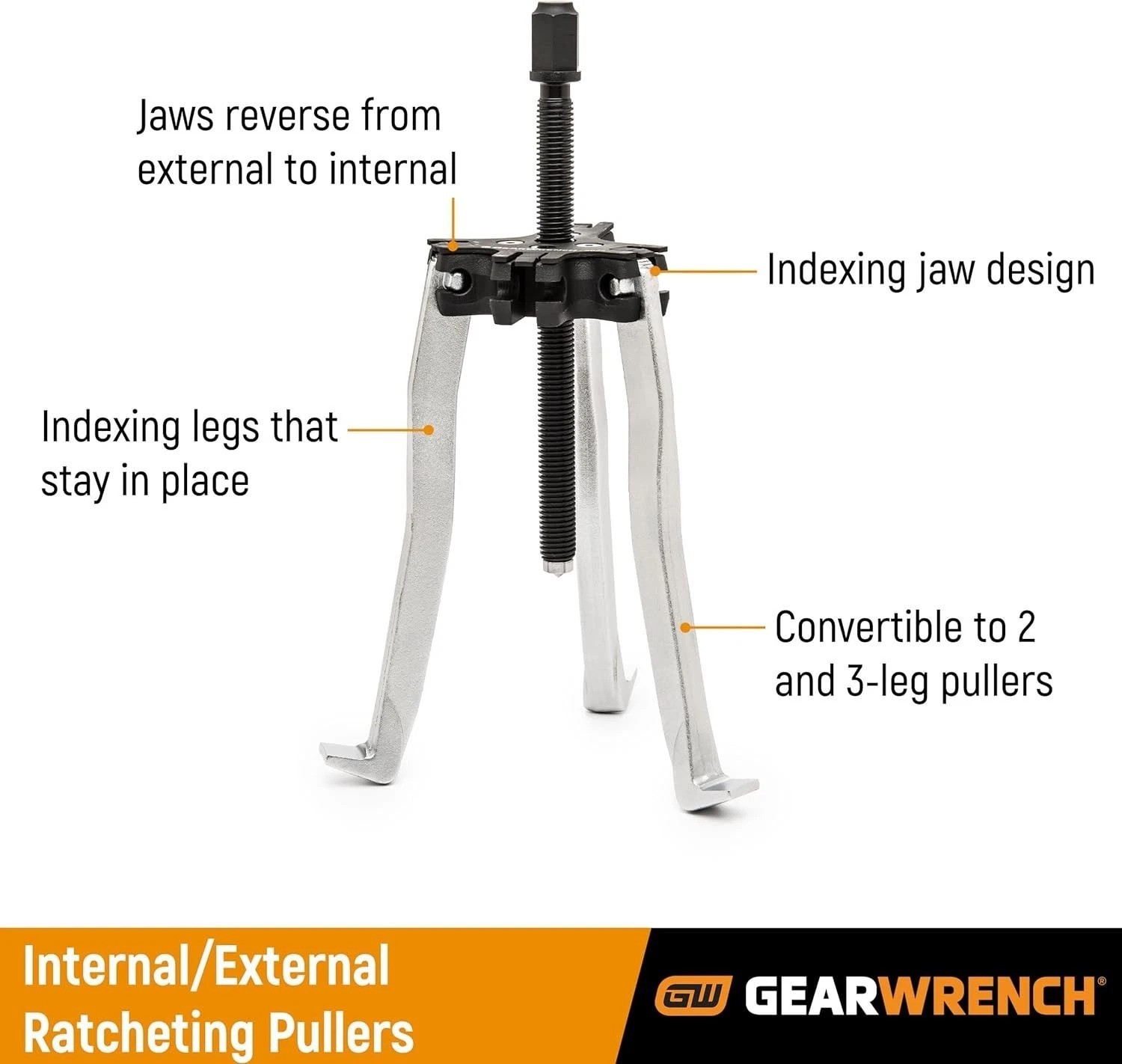 2-3 Jaw Internal/External Ratcheting Puller Set – 2 & 5 Ton