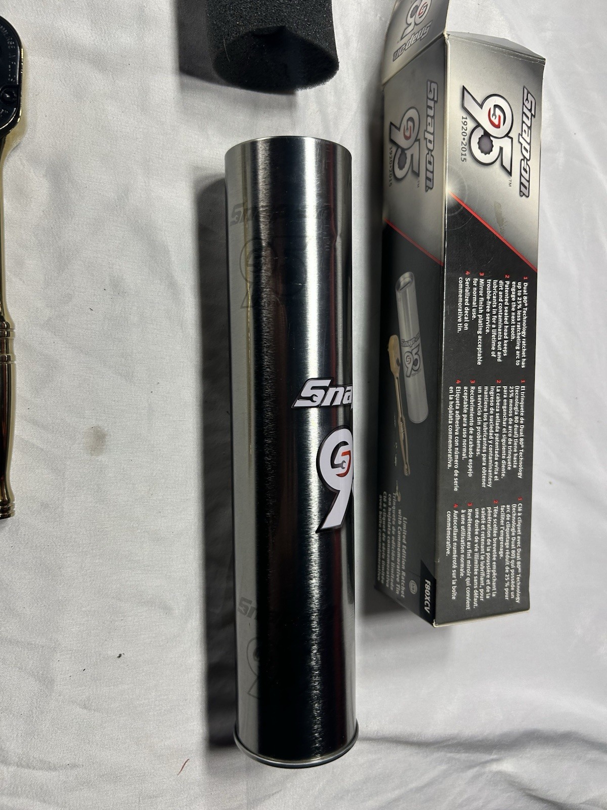 NOS 95th Anniversary Snap On Gold 3/8 Ratchet