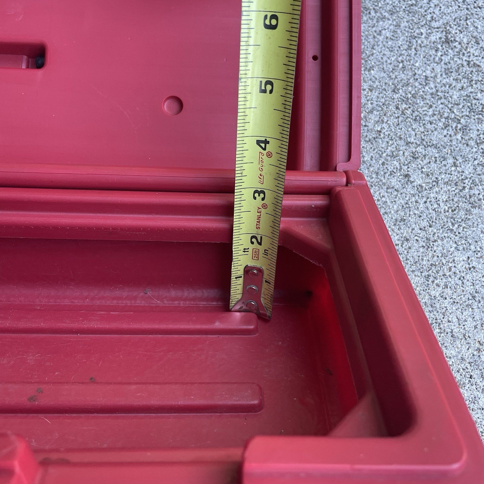 Vintage Sears Best Craftsman USA 18.5″ Red Permanex Tool Box Case