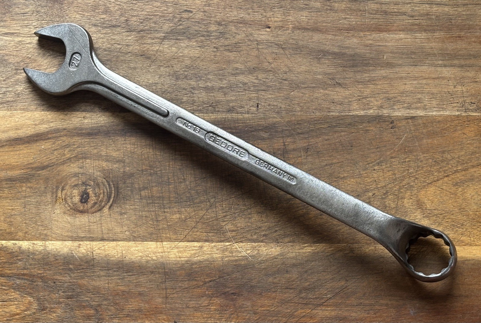 GEDORE No1B – 27mm metric – Cranked Combination Spanner . High Quality German